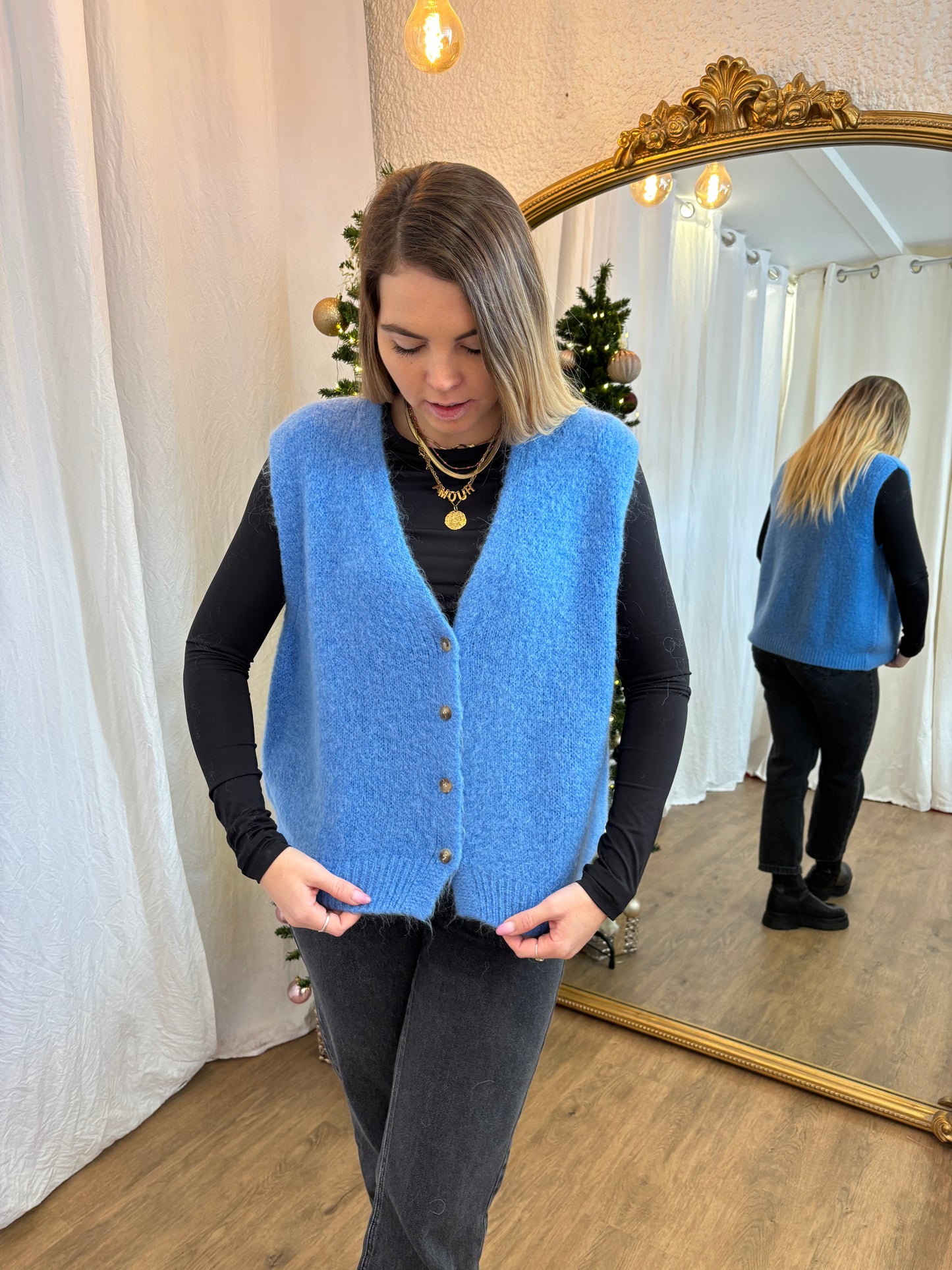 3 - Gilet TOM Bleu jean