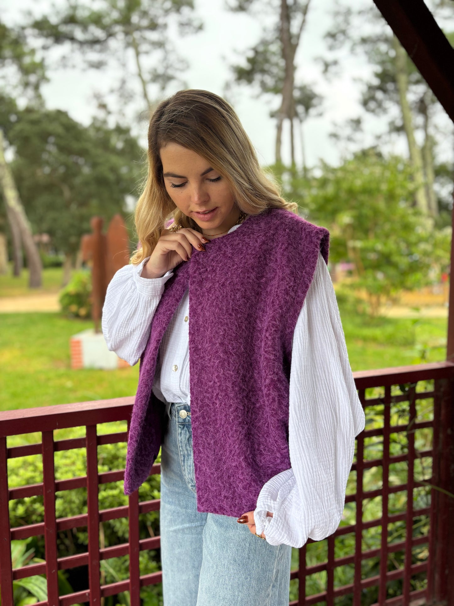 Veste sans manches LILI Violet