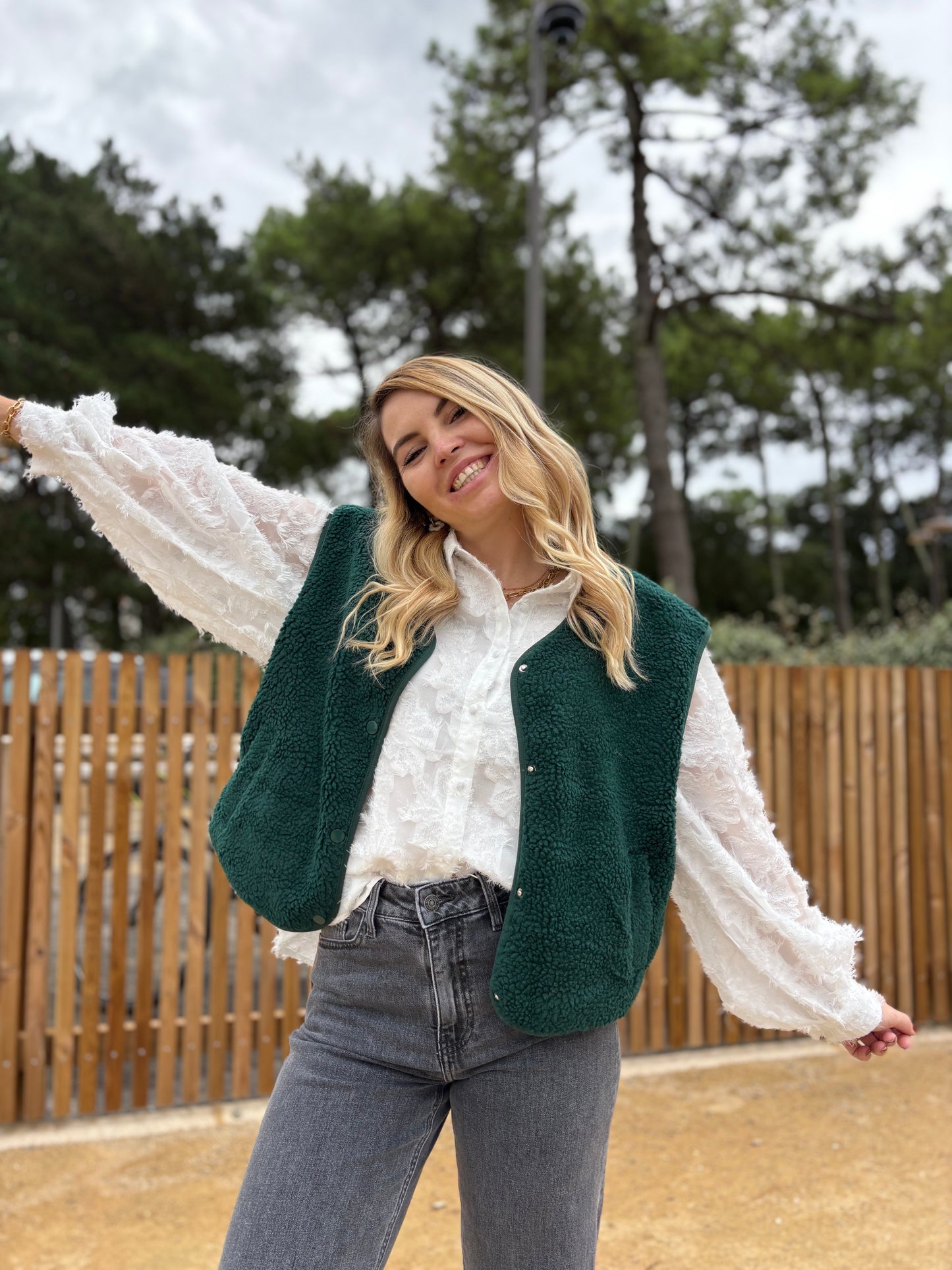 Veste sans manches ABY Vert foncé