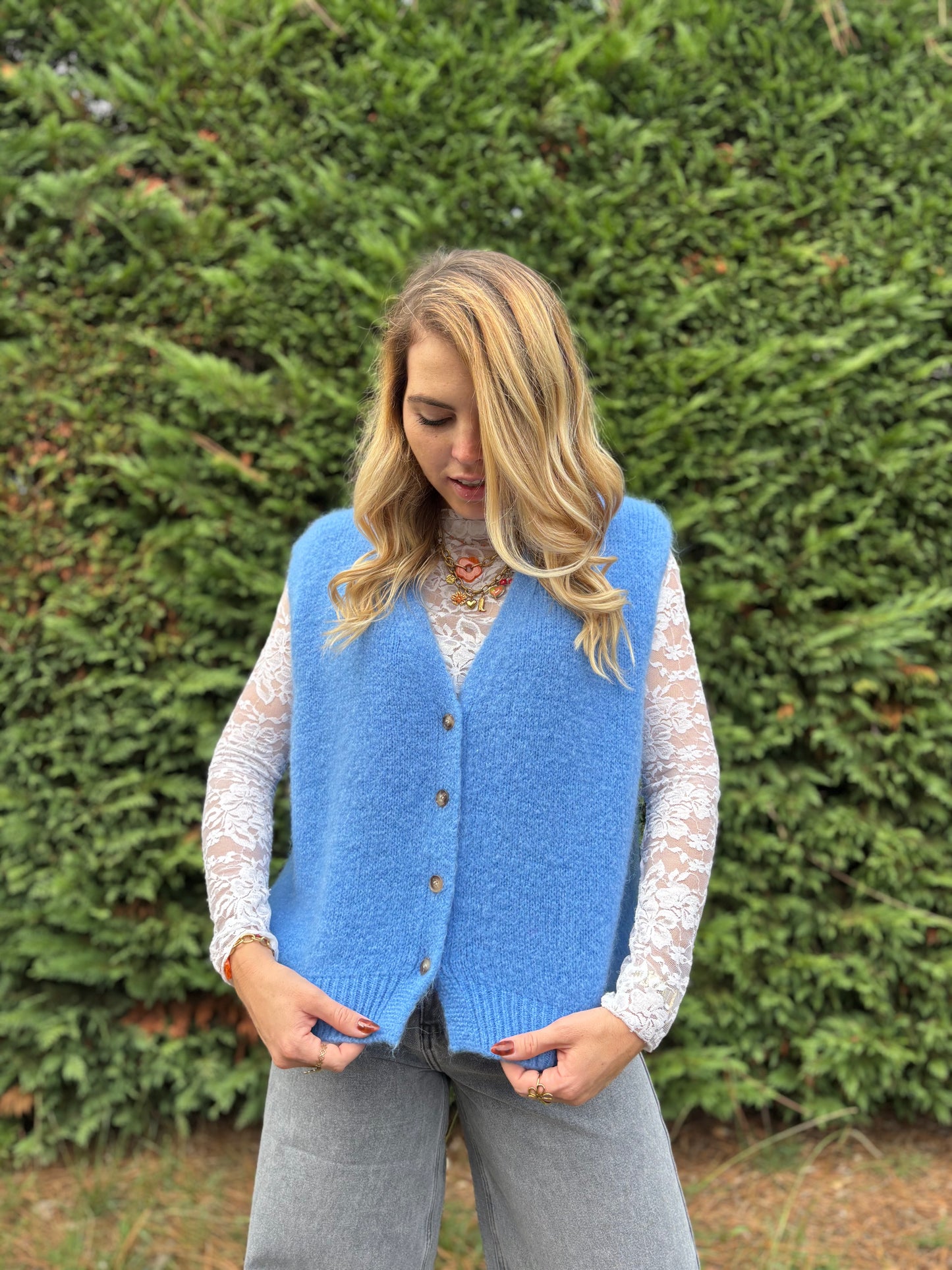 3 - Gilet TOM - Bleu jean