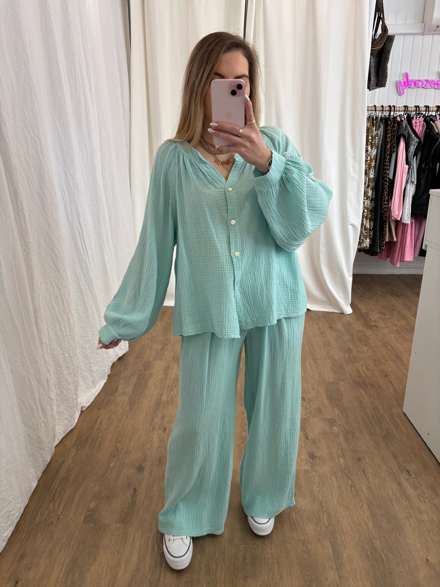Pantalon LYA Vert d'eau