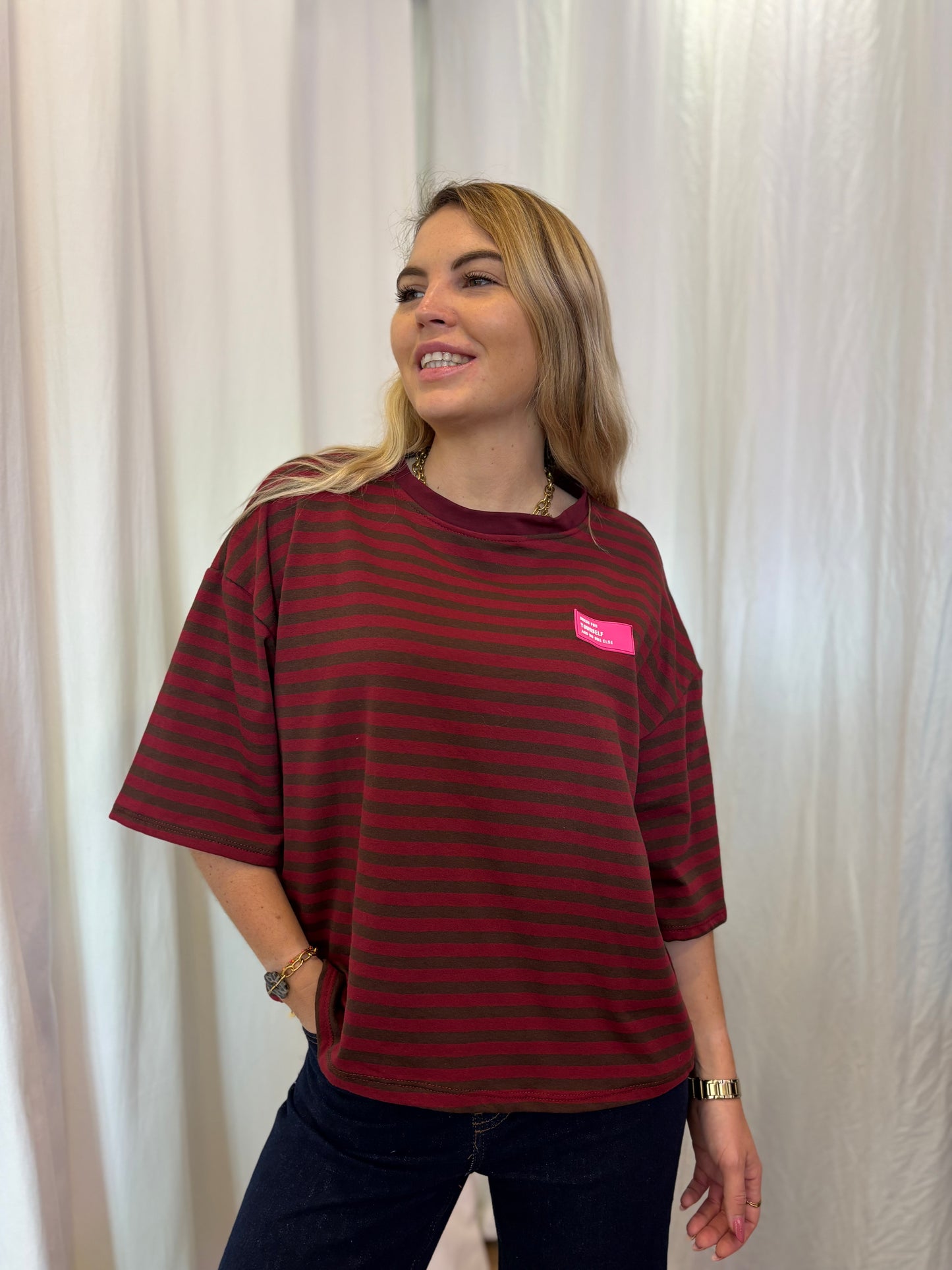 T-shirt marinière YOURSELF - 7 couleurs