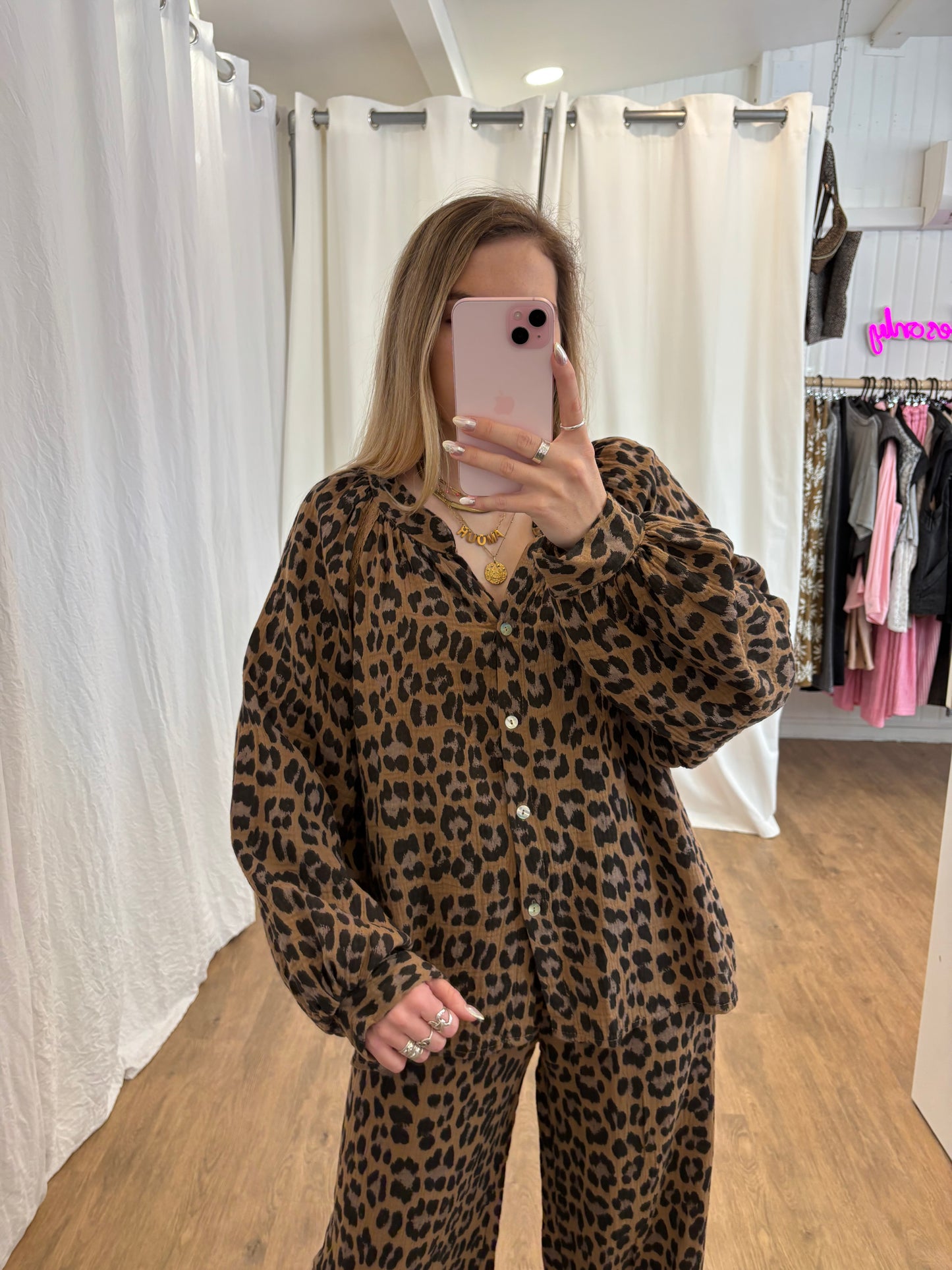 Blouse LYA Léopard Camel