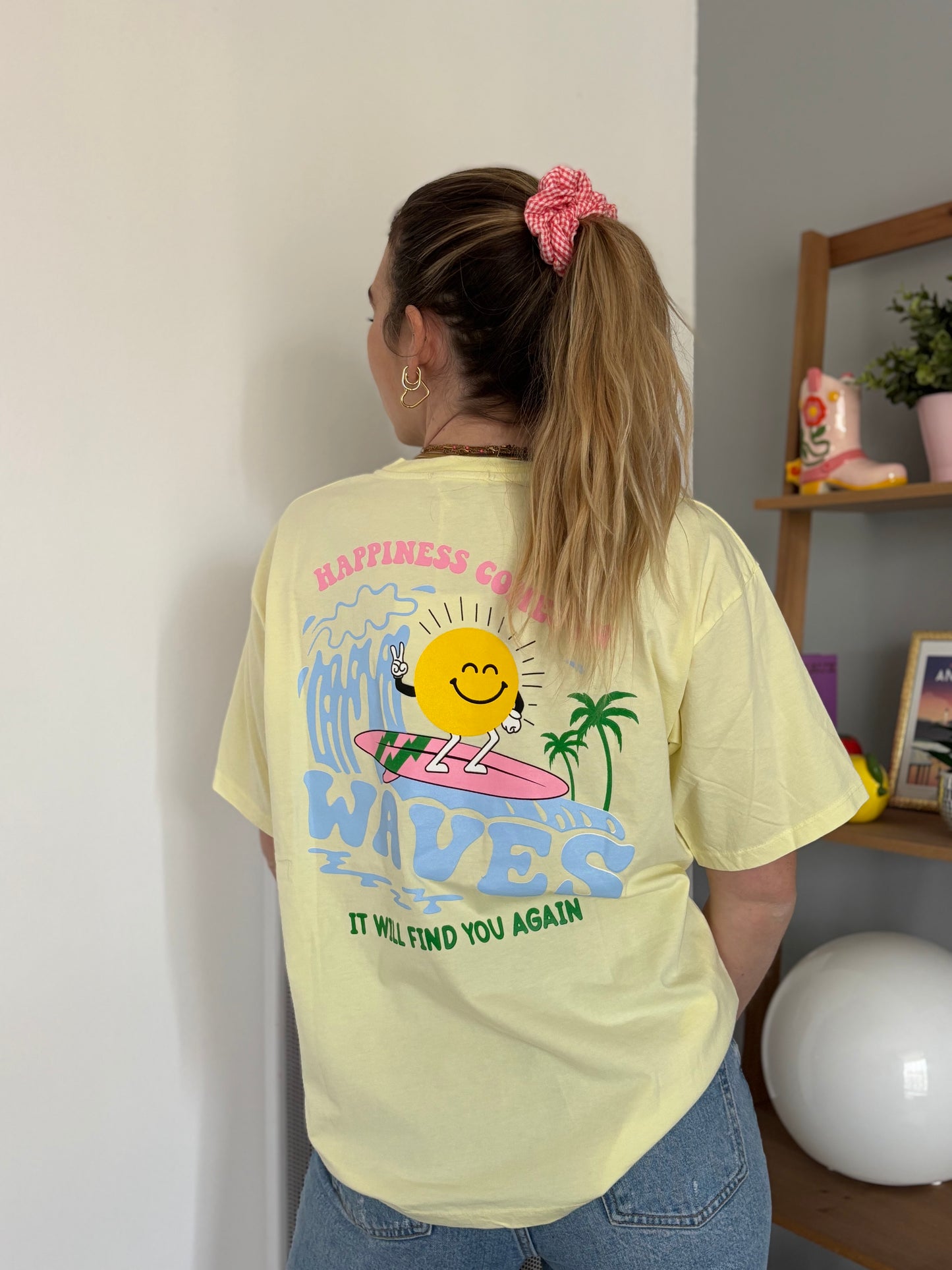 T-shirt WAVES Jaune