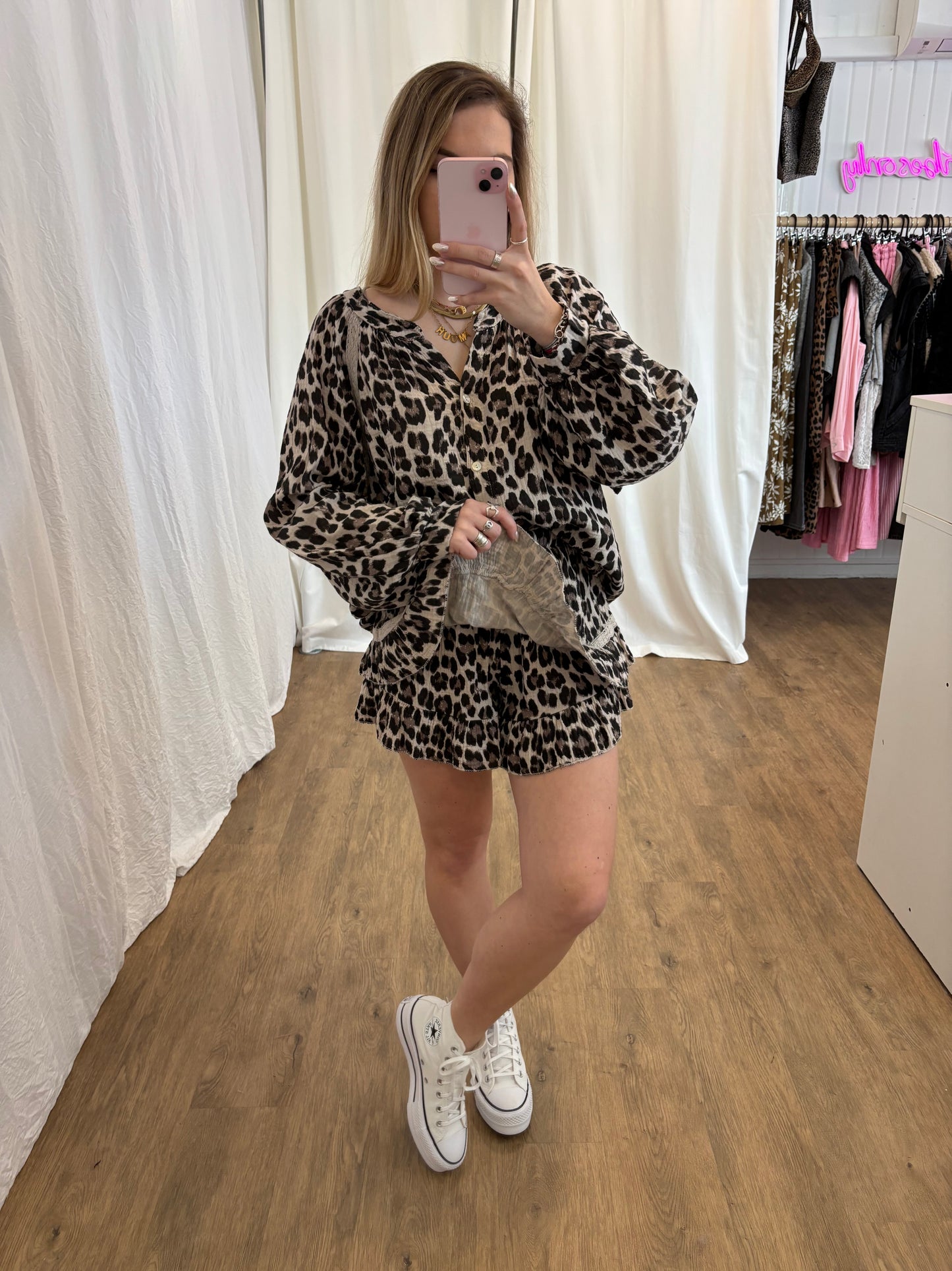 Short LYA Léopard beige
