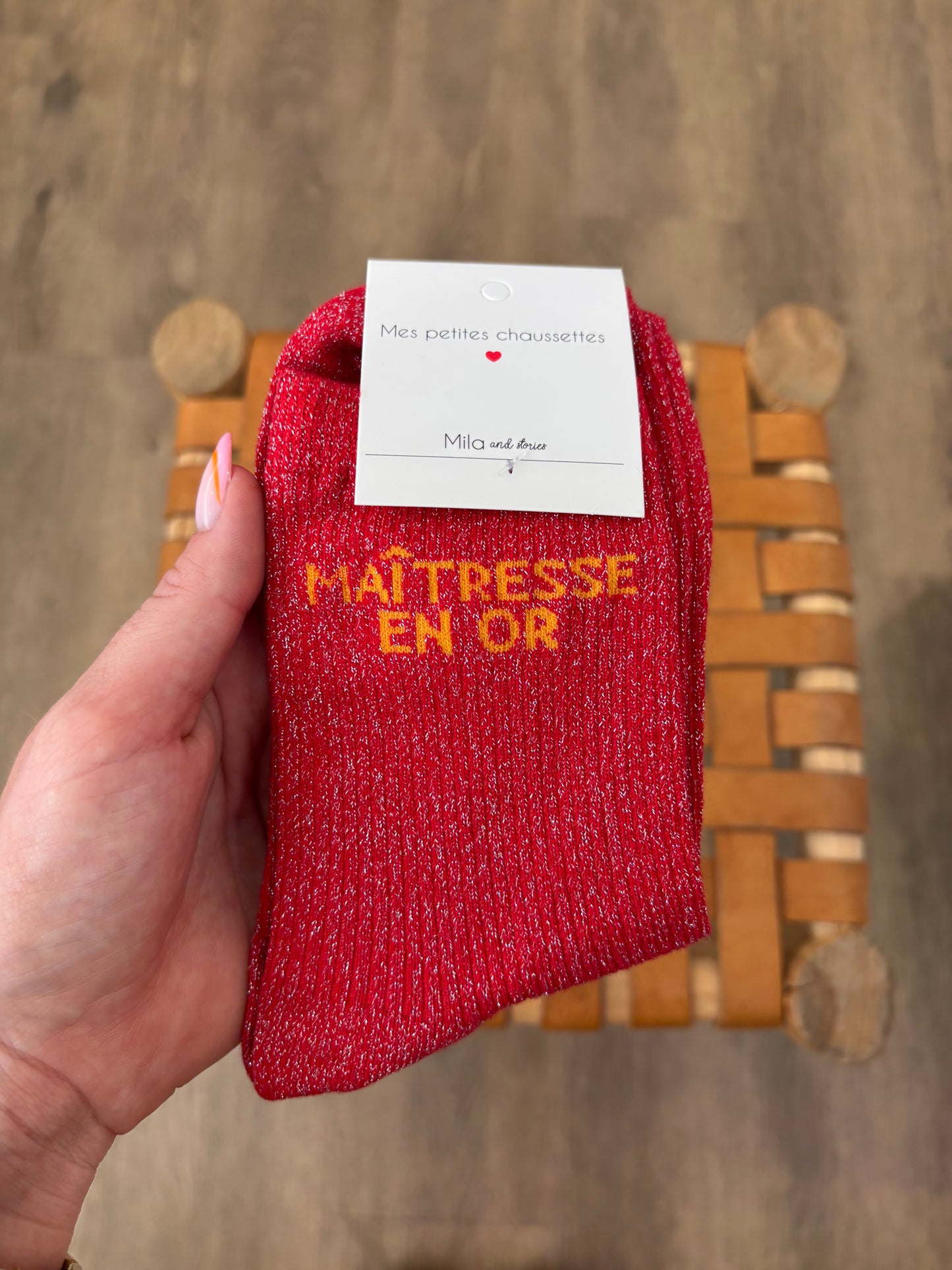 Chaussettes MAÎTRESSE EN OR montante