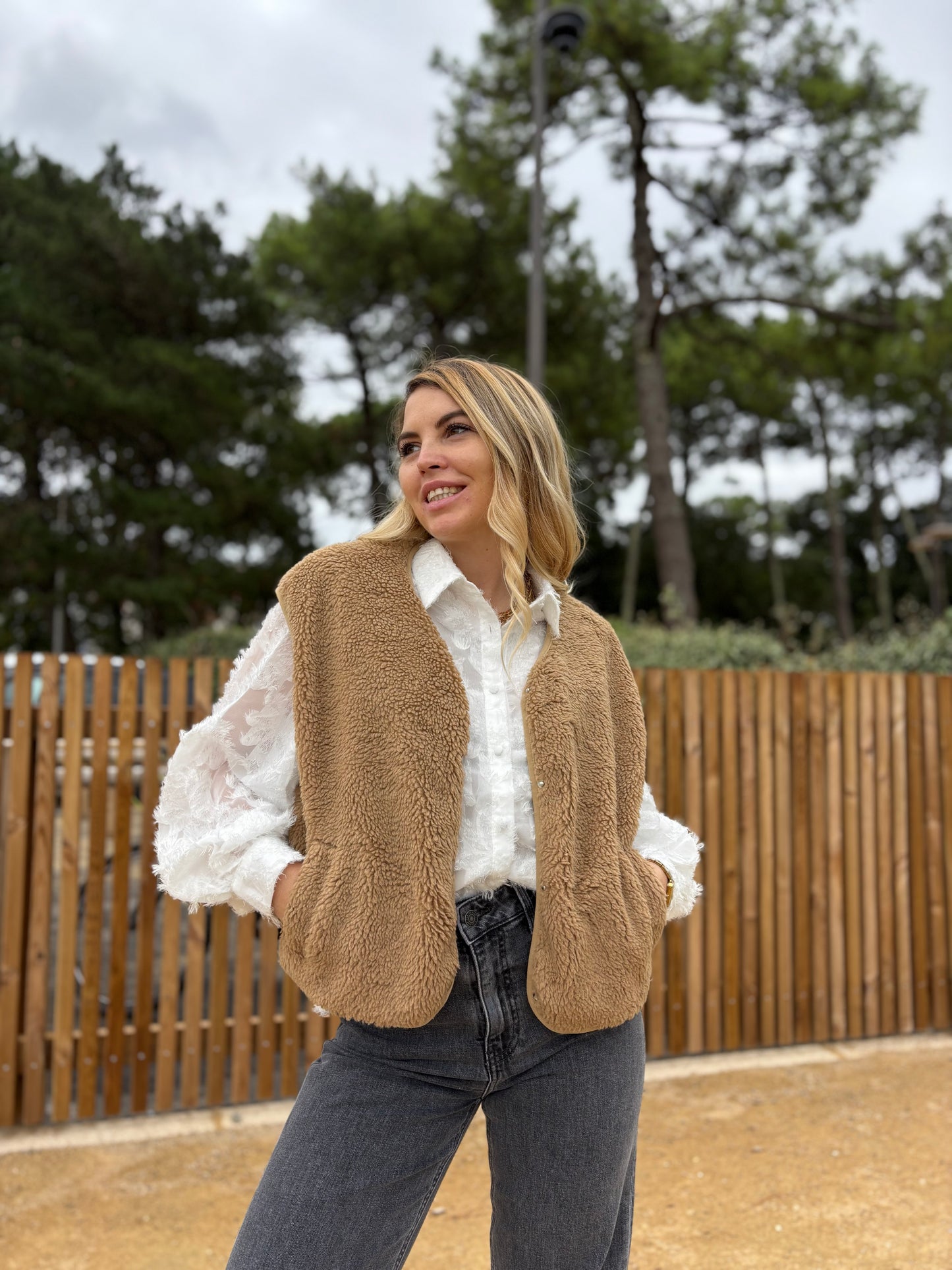 Veste sans manches ABY Camel