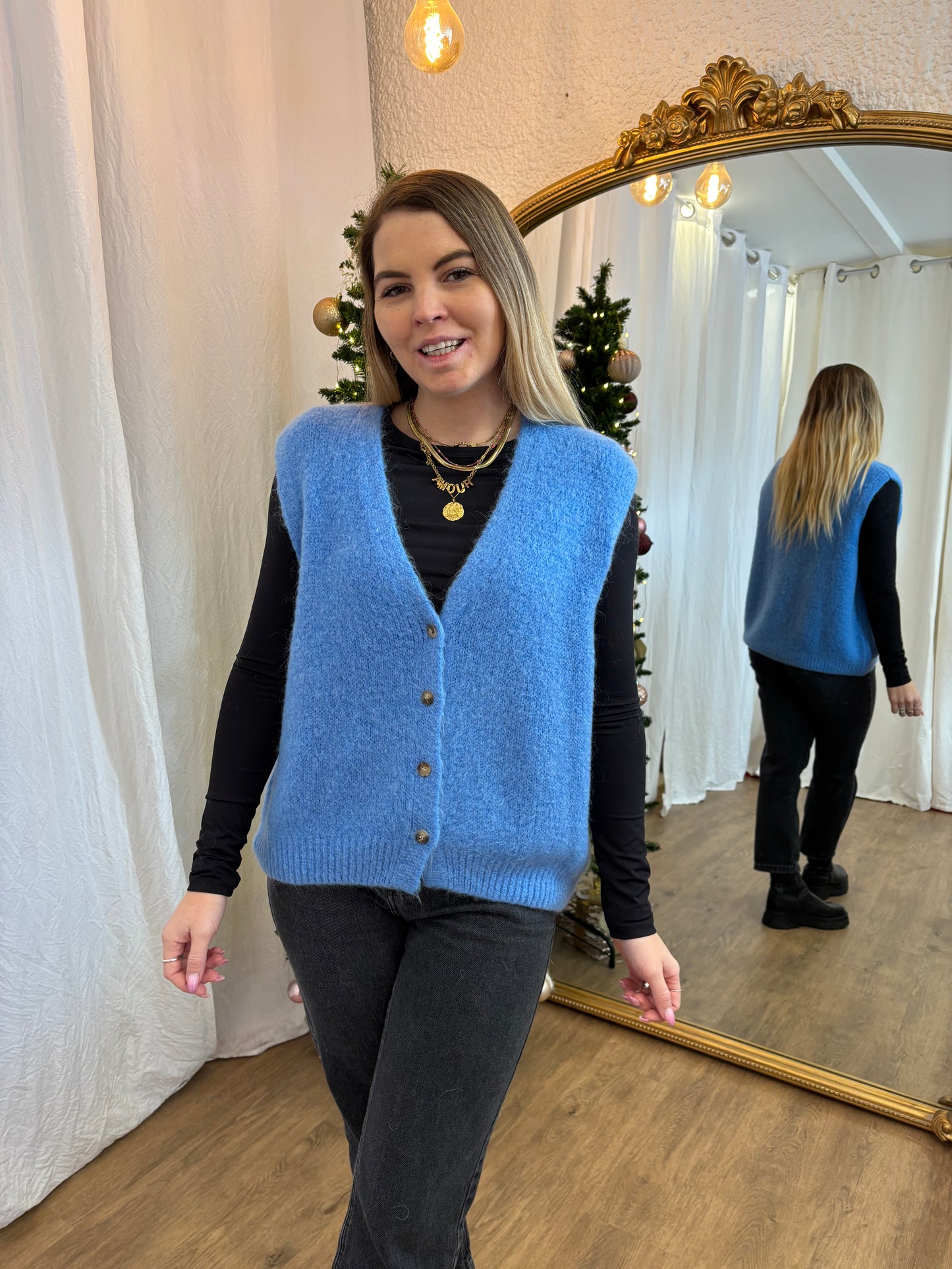 3 - Gilet TOM Bleu jean