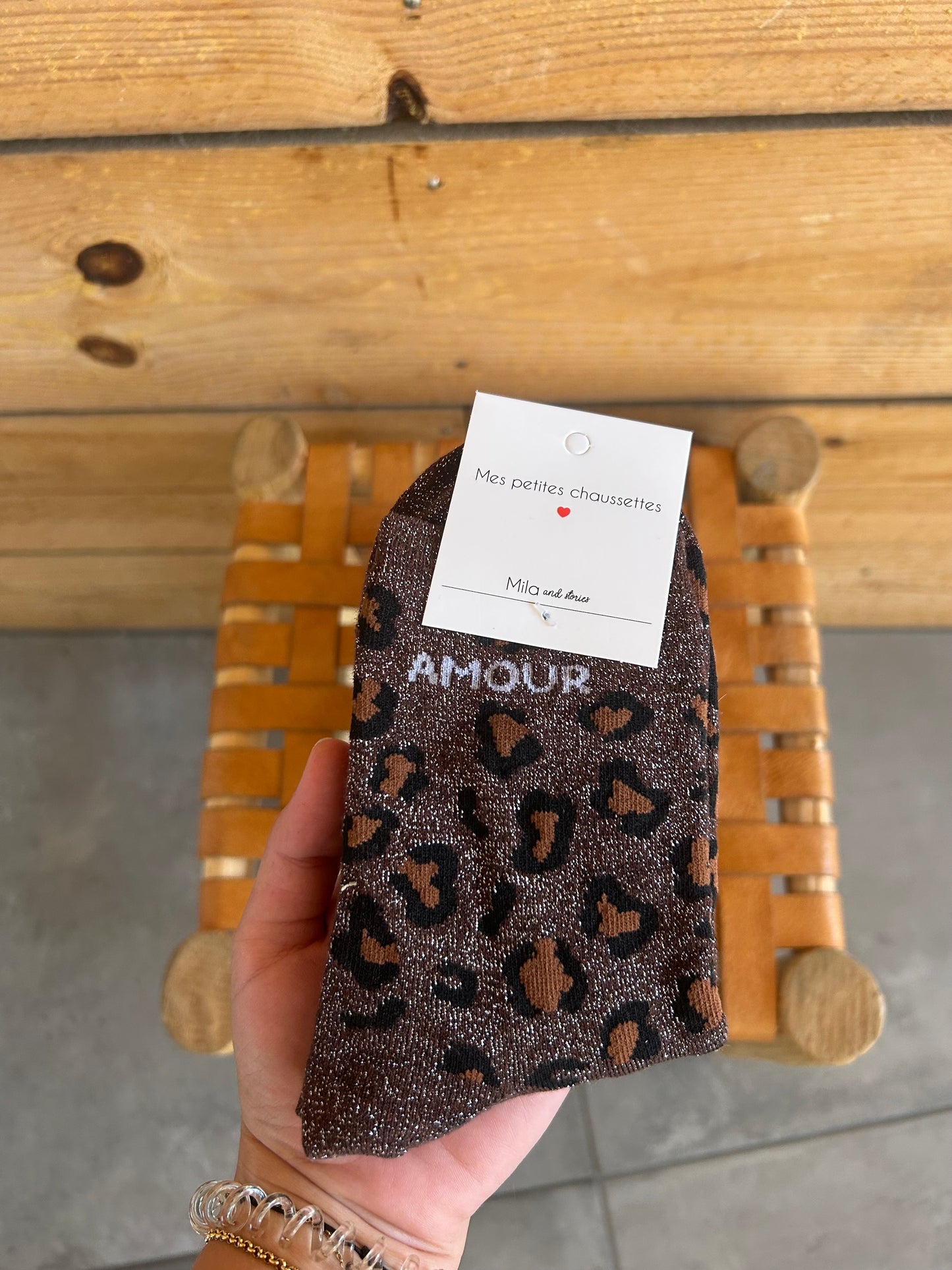 Chaussettes AMOUR léopard