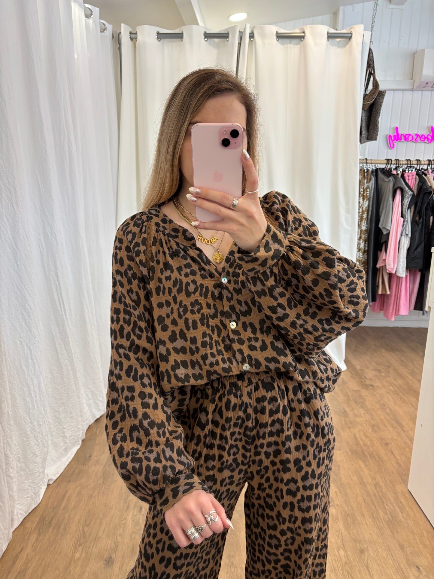 Blouse LYA Léopard Camel
