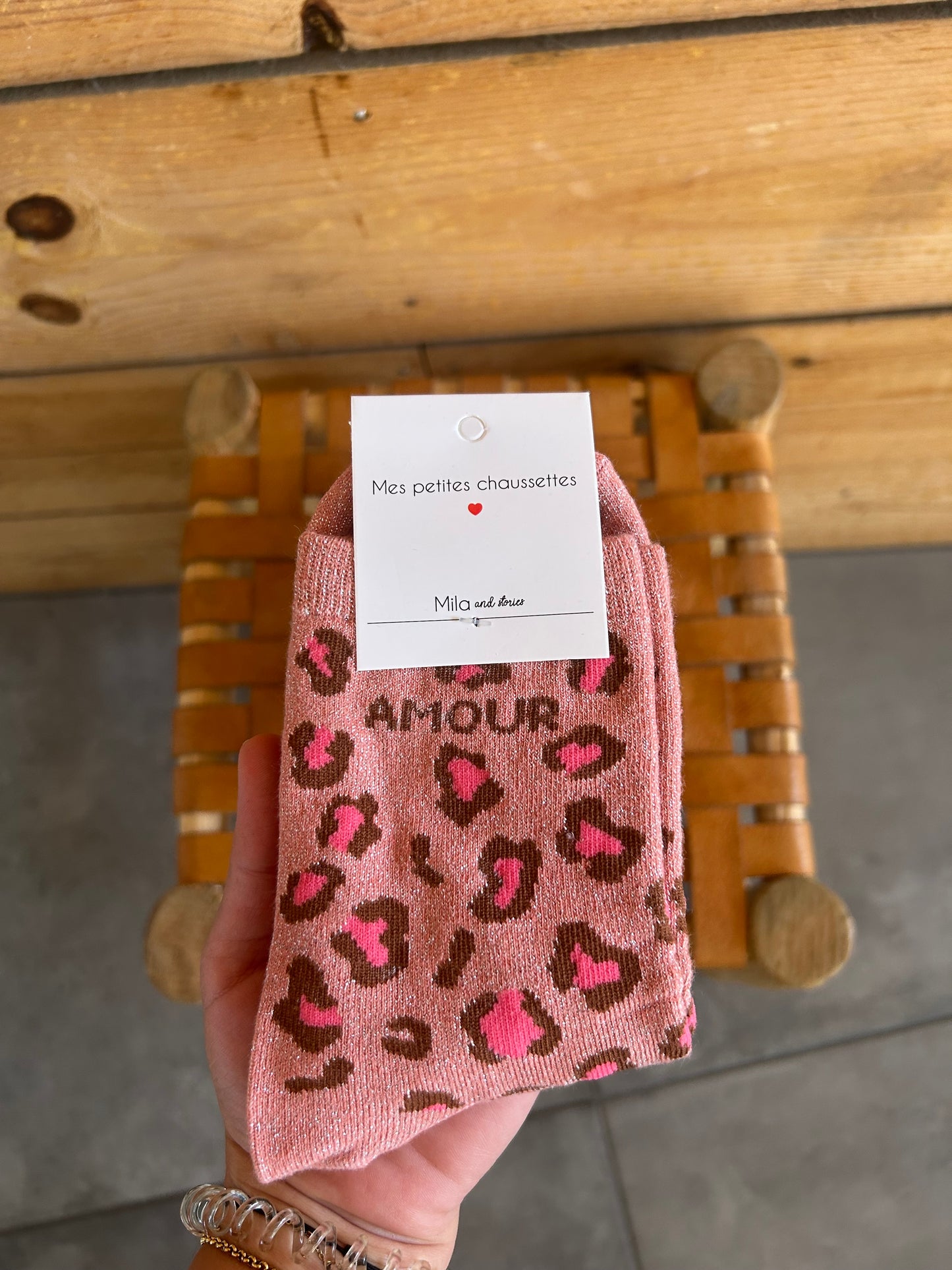 Chaussettes AMOUR léopard