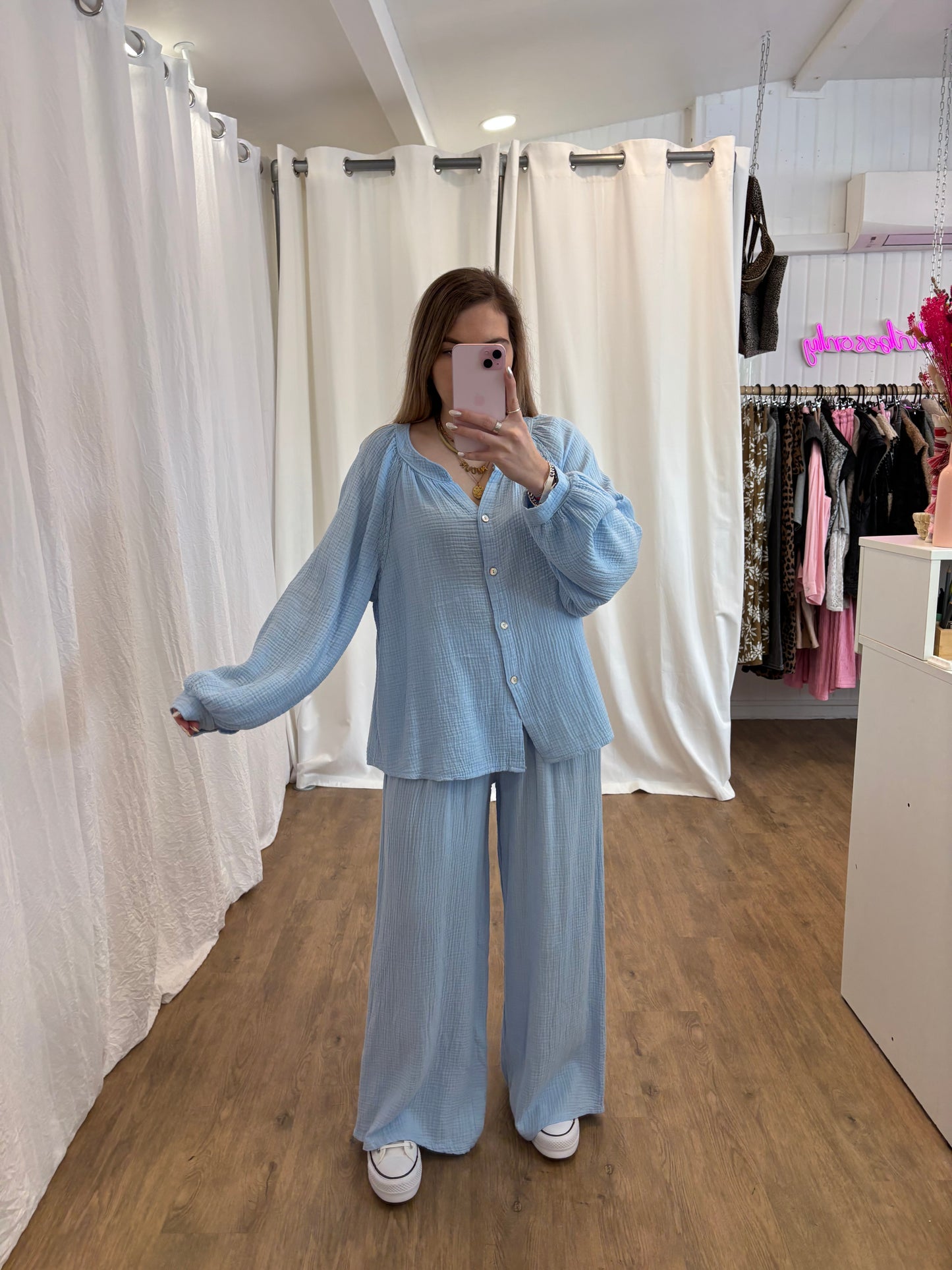Pantalon LYA Bleu ciel