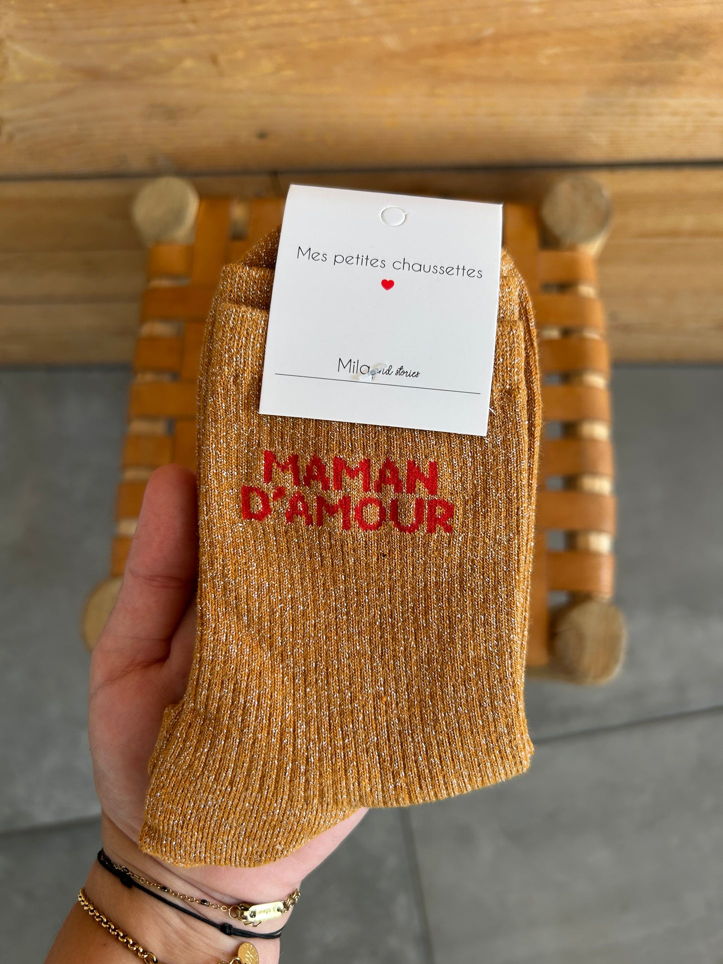 Chaussettes MAMAN D’AMOUR montante