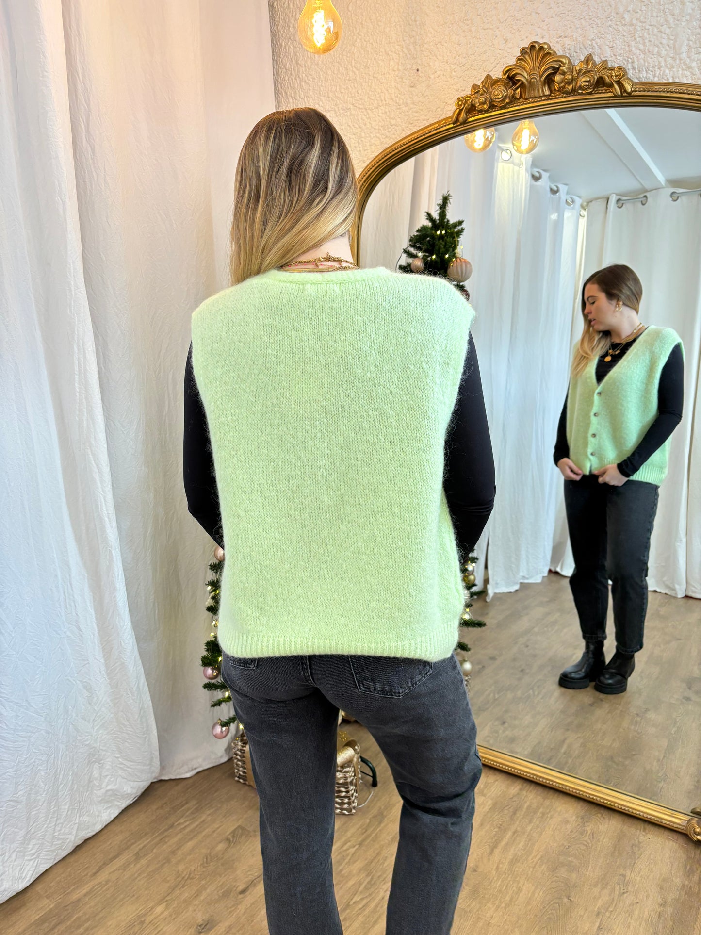 39 - Gilet TOM Vert pastel