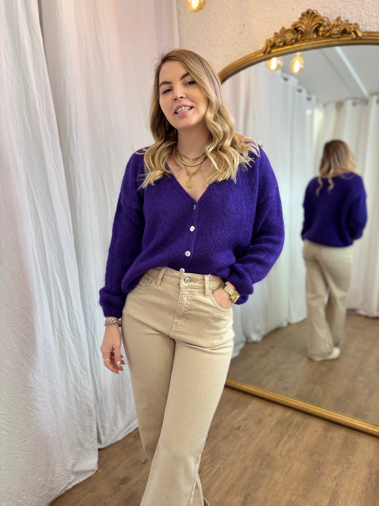 64 - Gilet LOU - Violet 🧡
