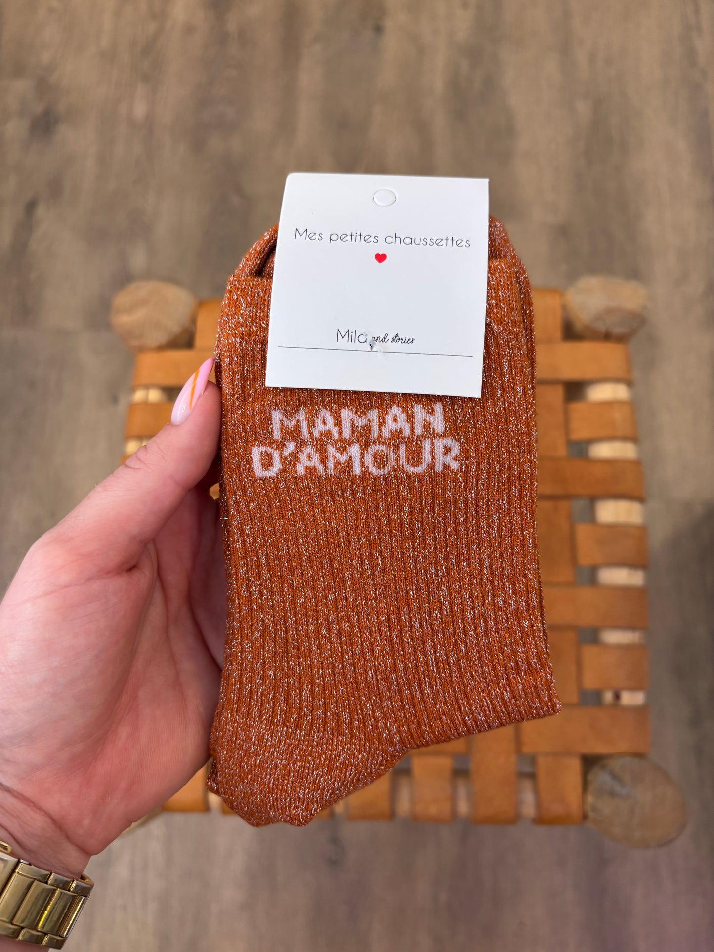 Chaussettes MAMAN D’AMOUR montante