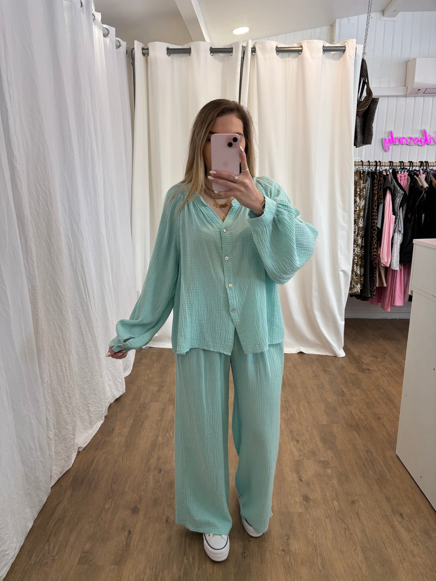Pantalon LYA Vert d'eau