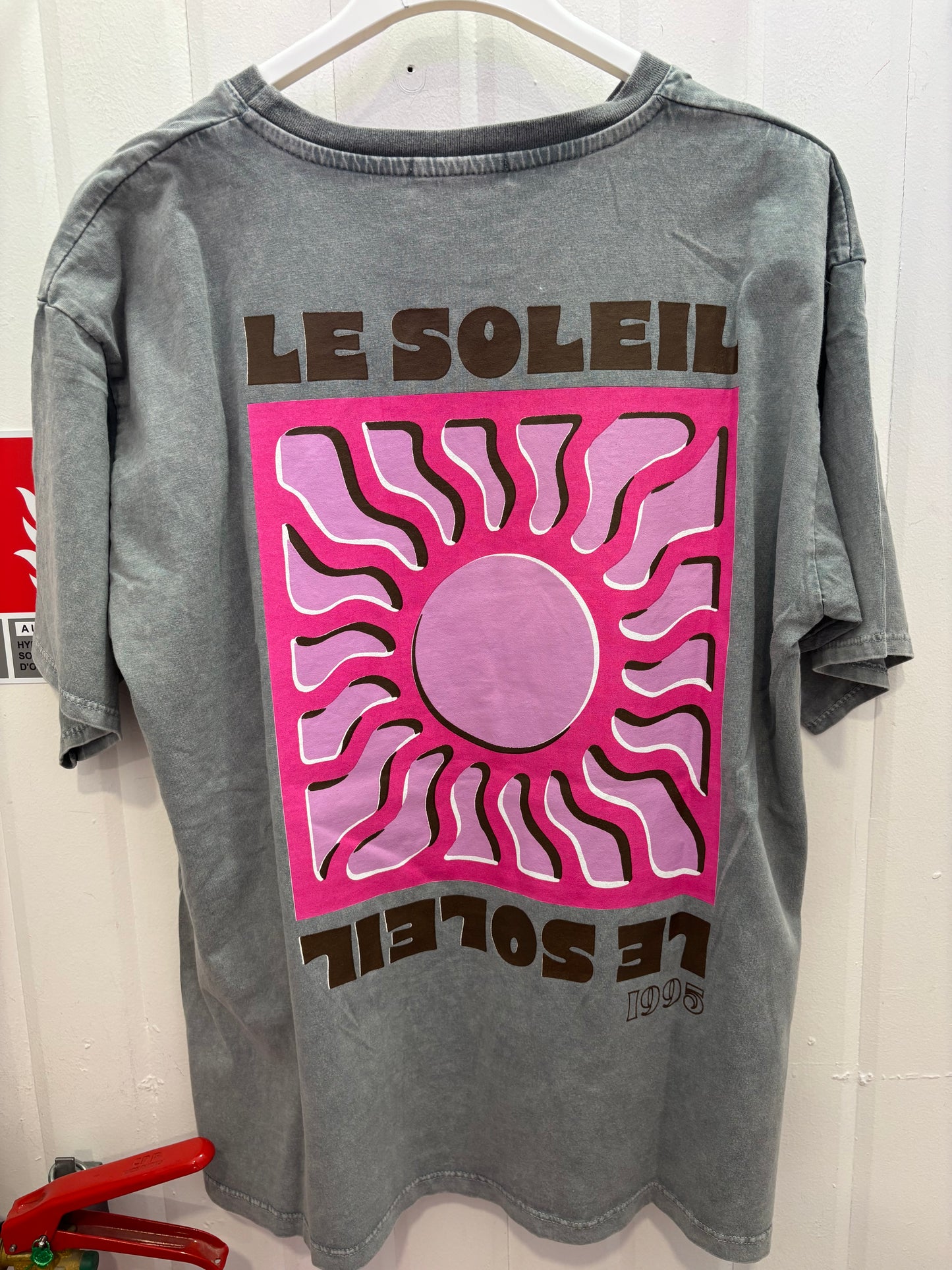T-shirt SOLEIL Gris + rose