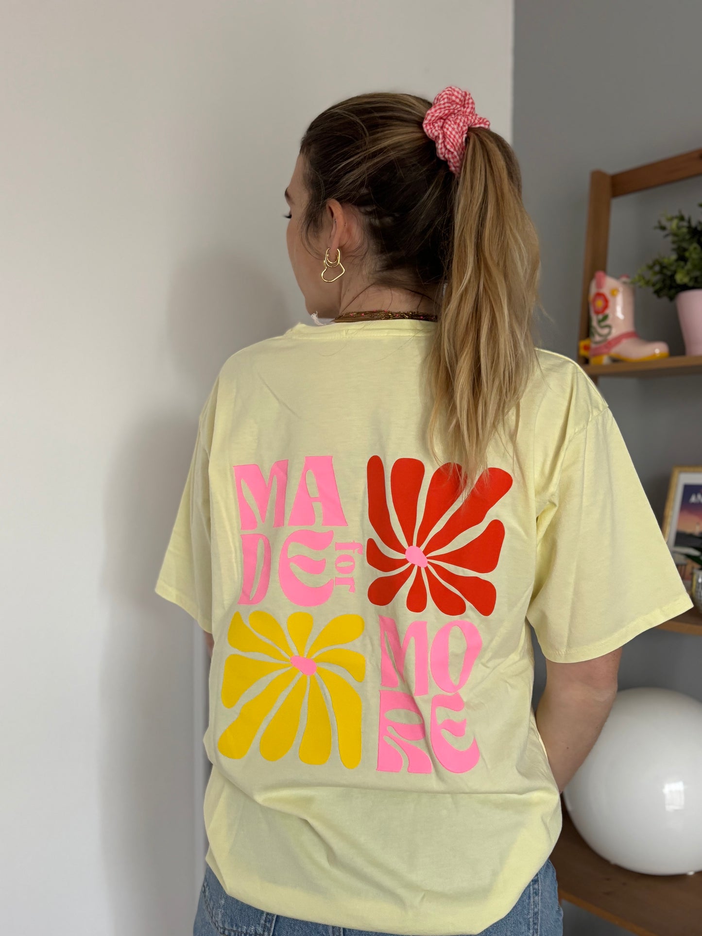 T-shirt MADE FOR MORE Jaune