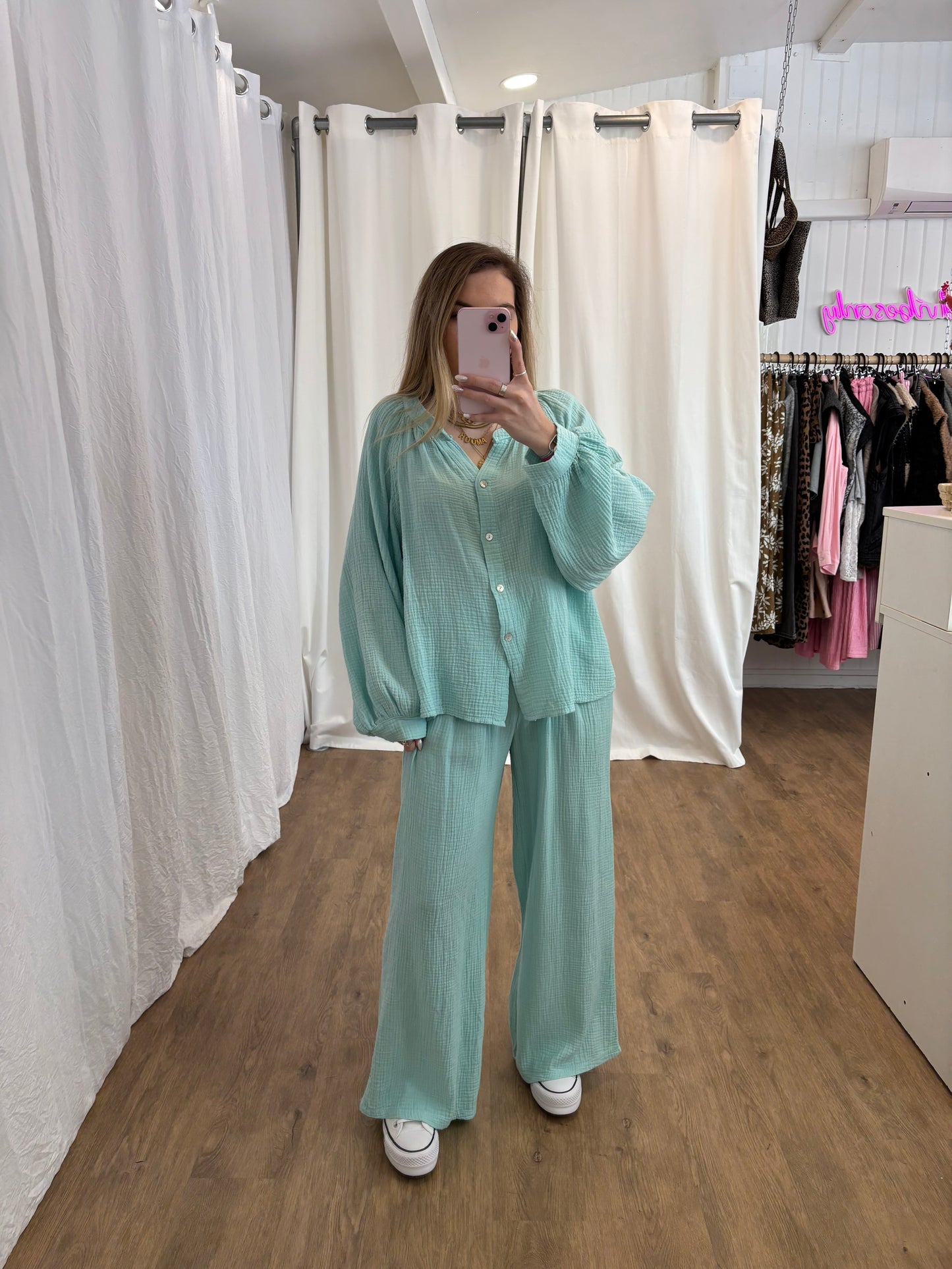 Pantalon LYA Vert d'eau