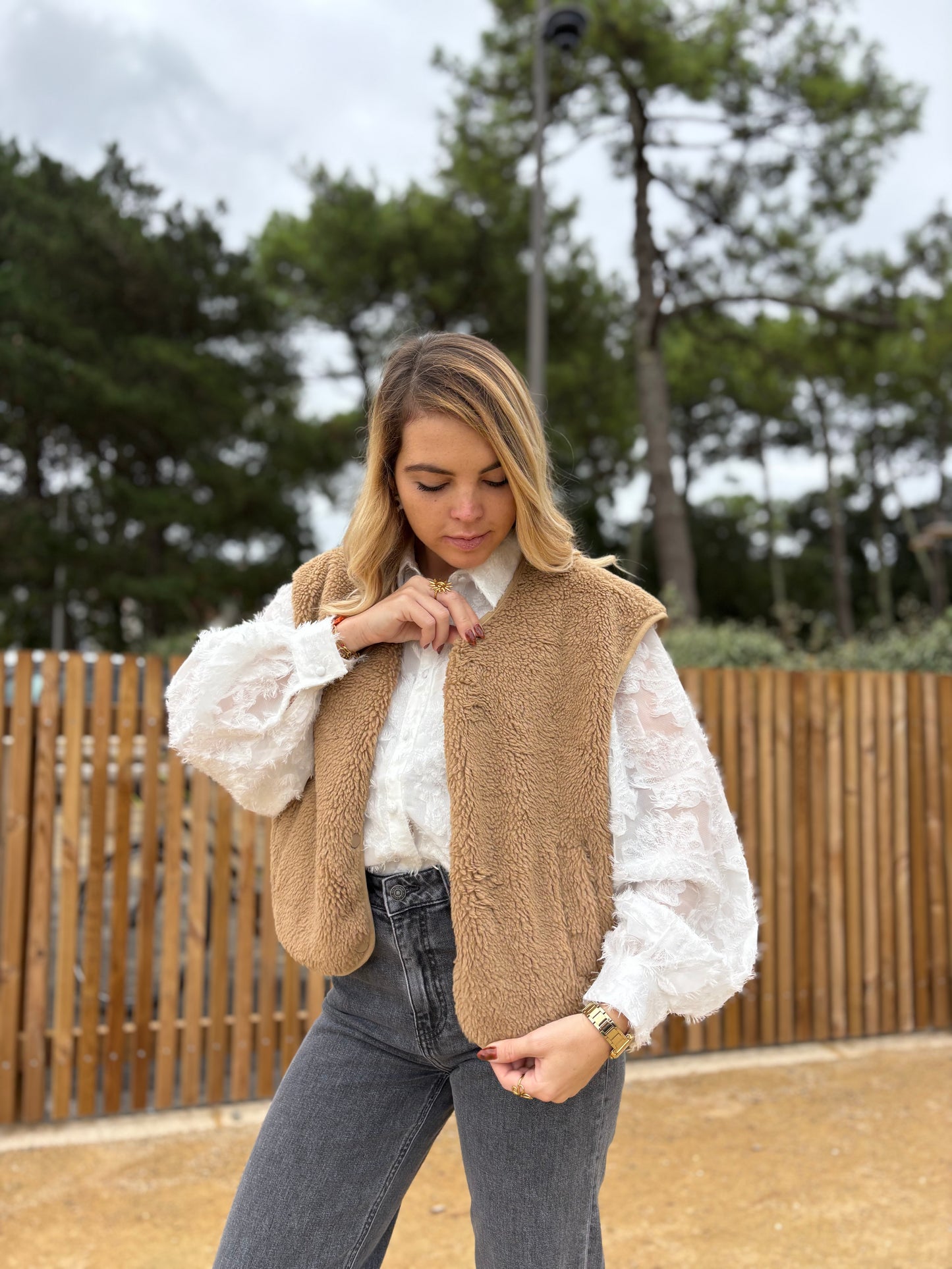 Veste sans manches ABY Camel