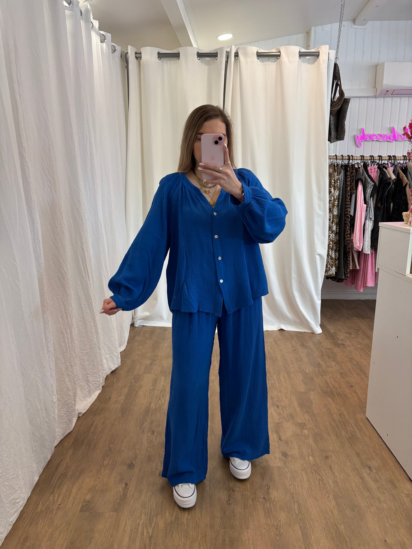 Blouse LYA Bleu électrique