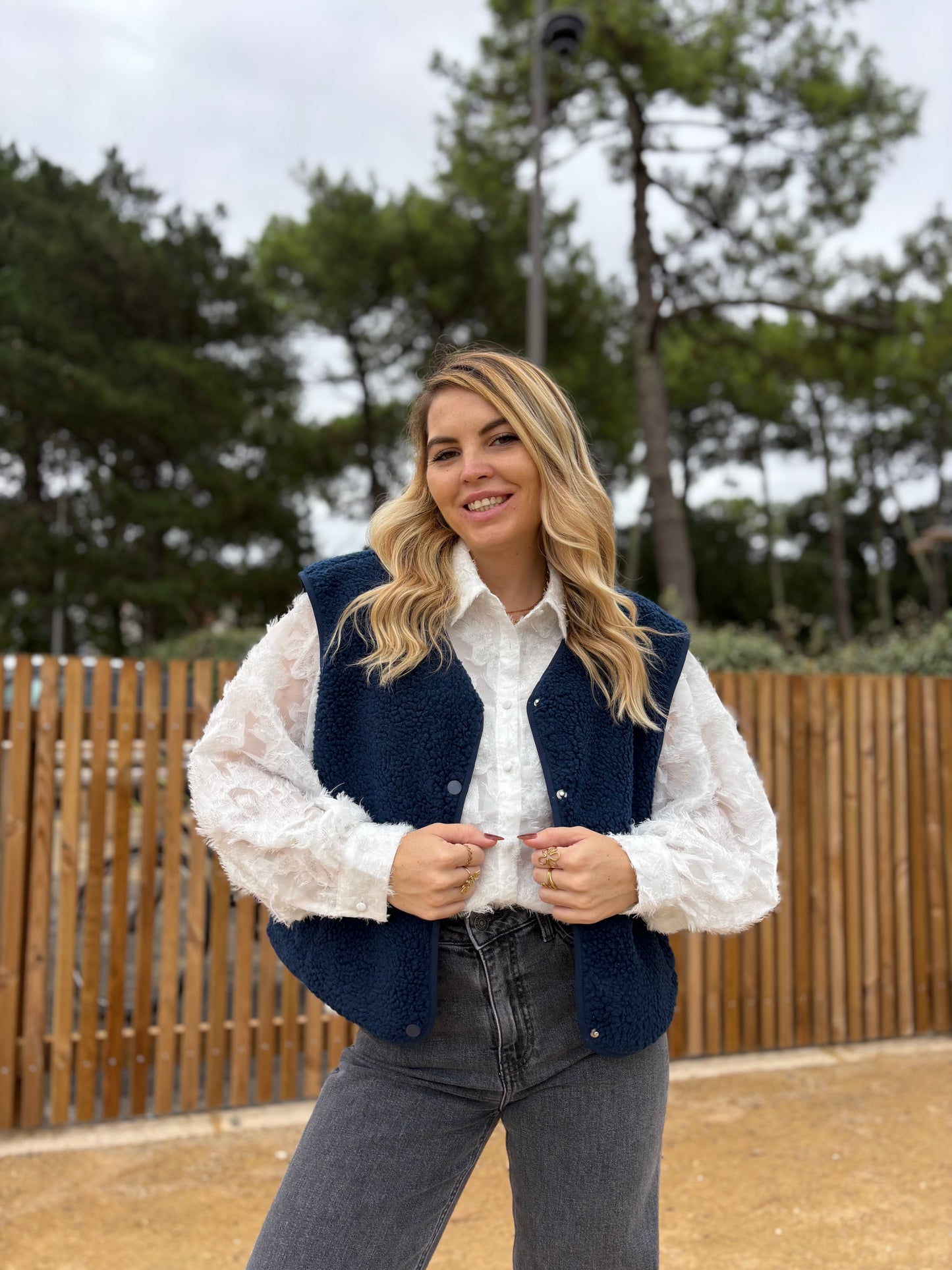 Veste sans manches ABY Bleu marine