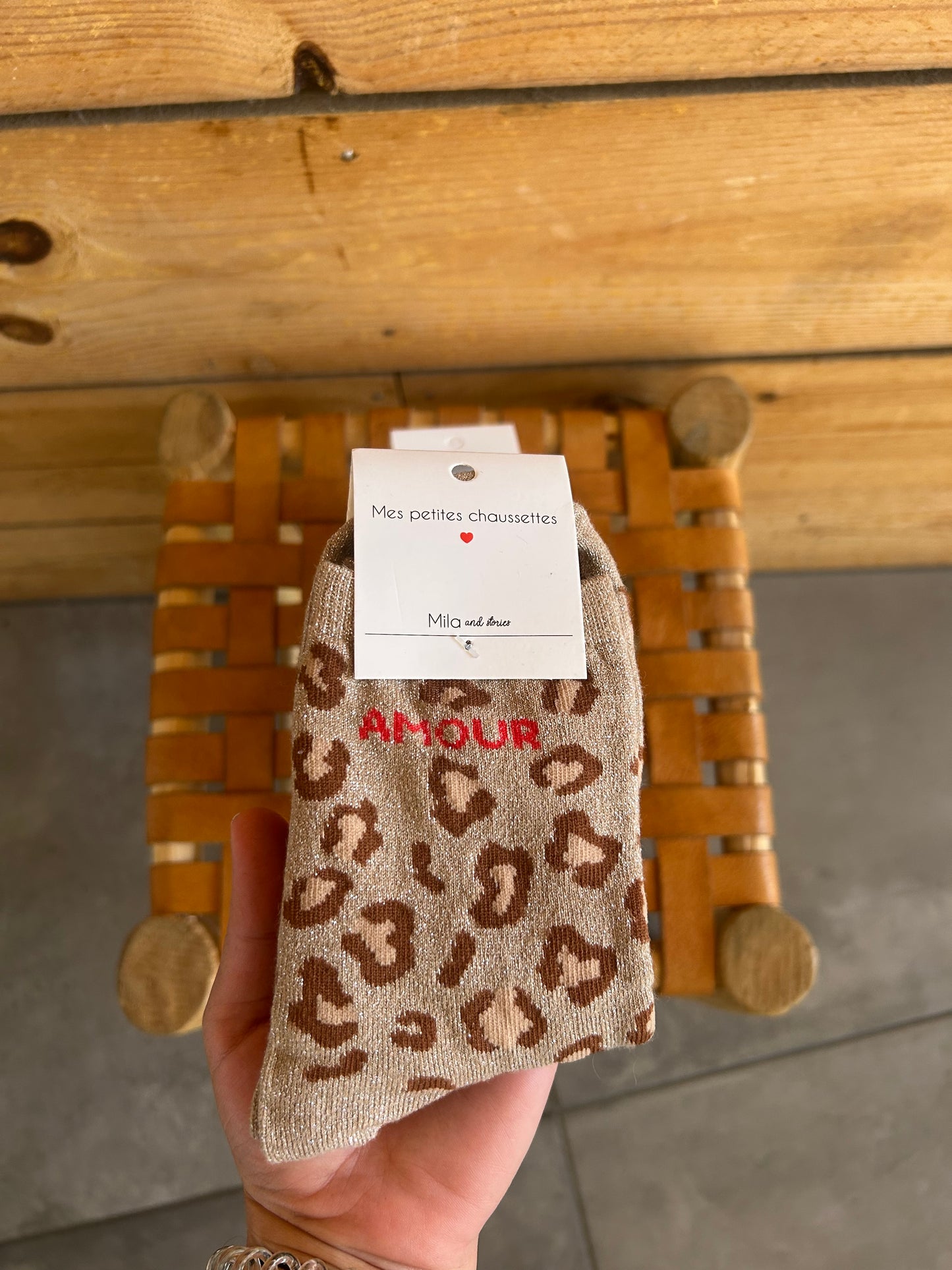 Chaussettes AMOUR léopard