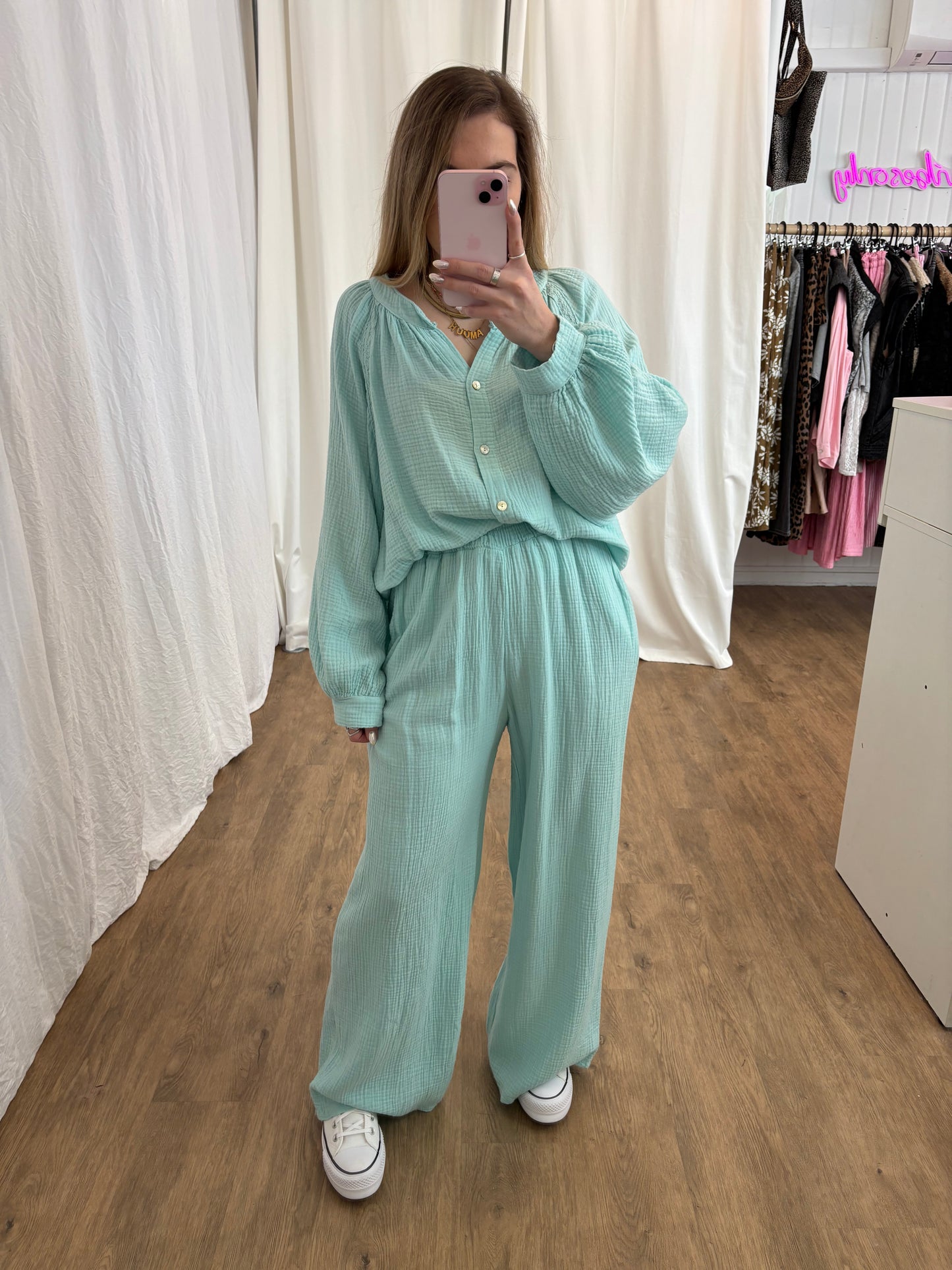 Pantalon LYA Vert d'eau