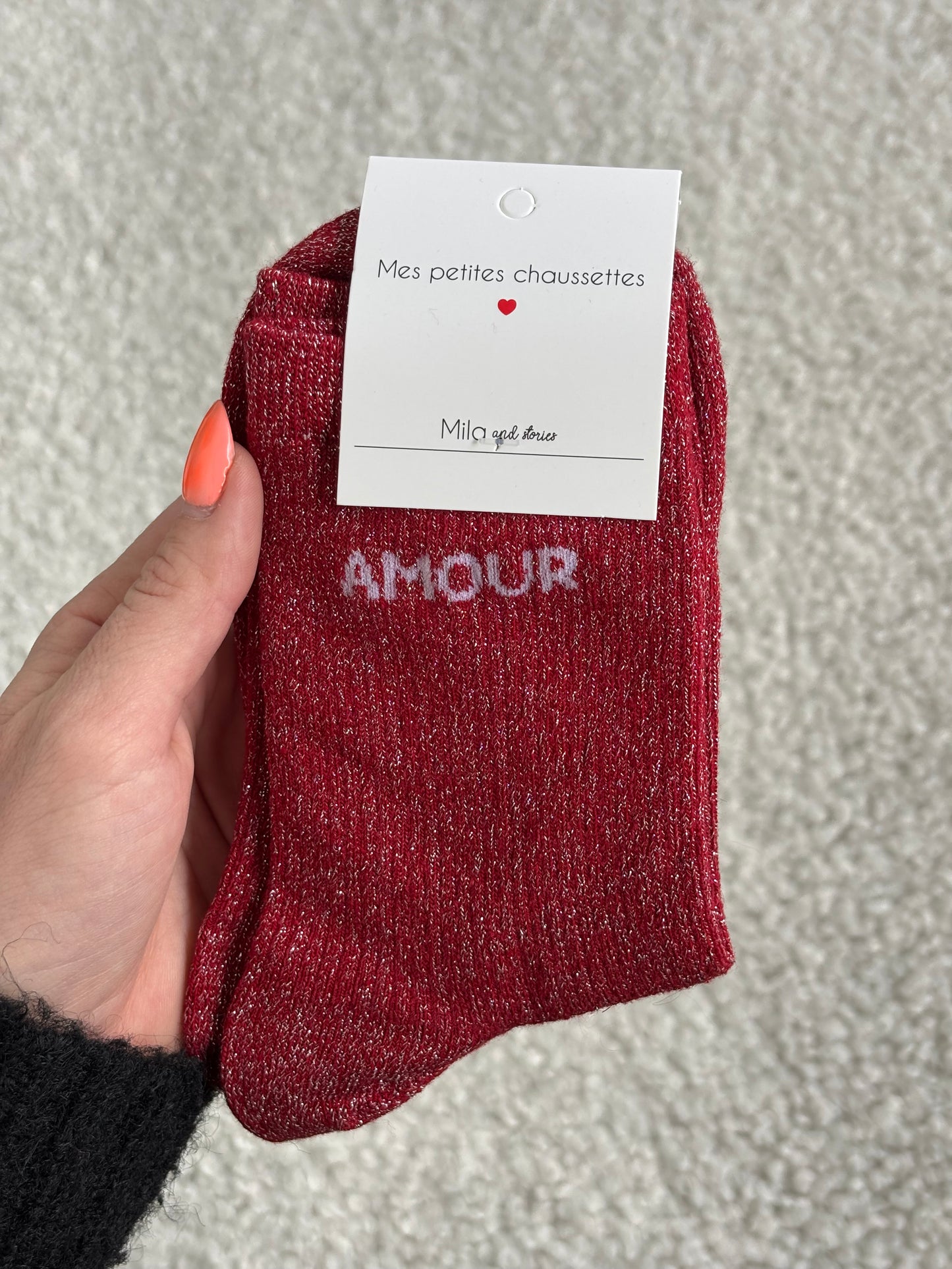 Chaussettes AMOUR montante