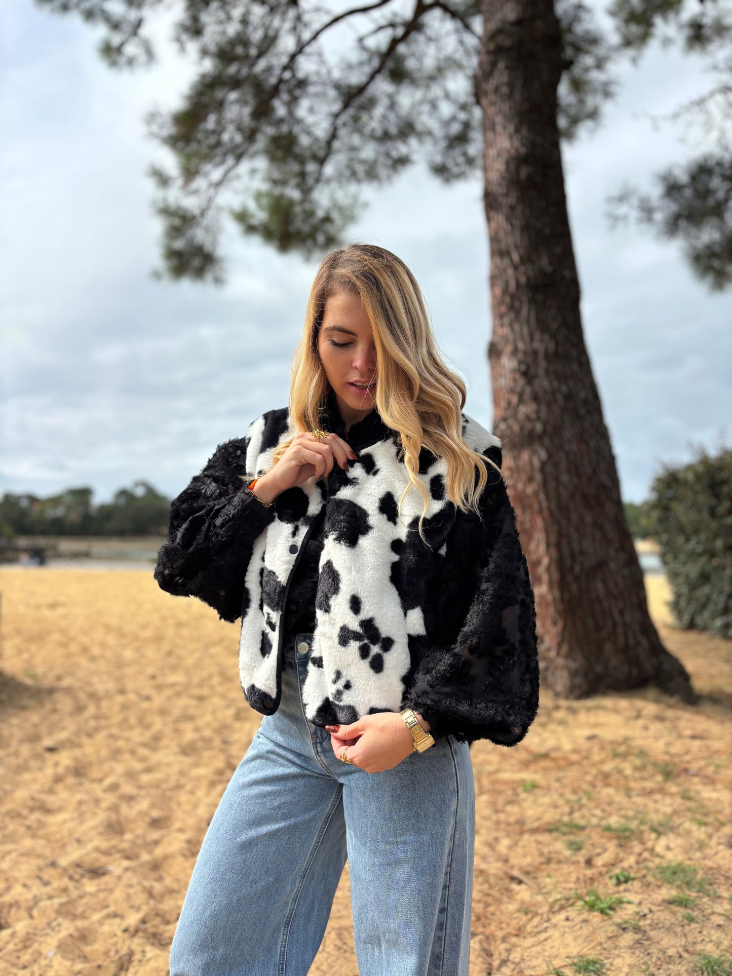 Veste sans manches MYO Vache noir