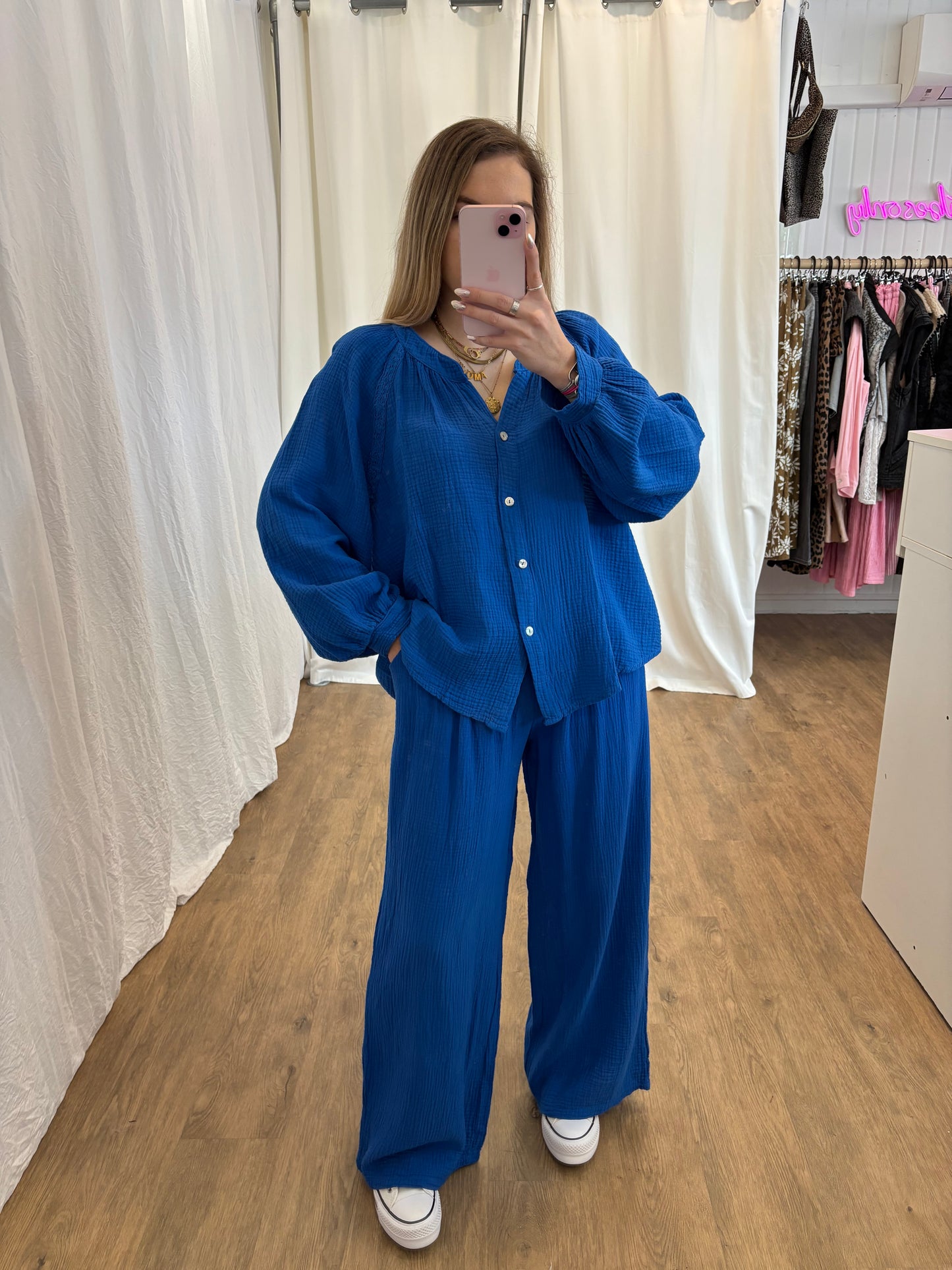 Blouse LYA Bleu électrique