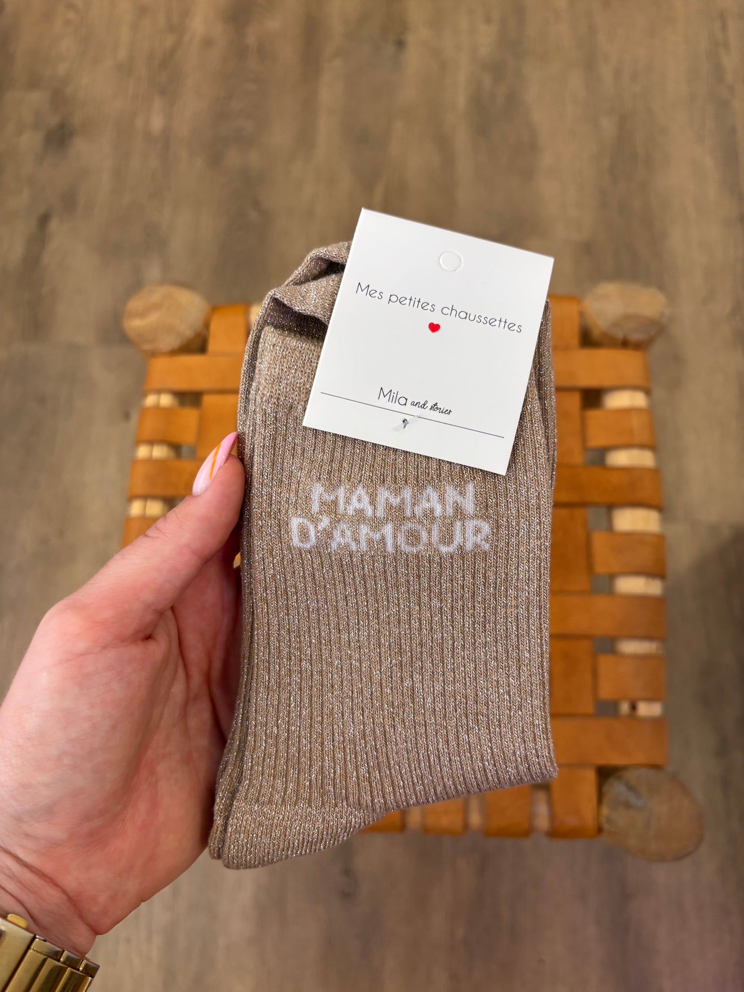 Chaussettes MAMAN D’AMOUR montante