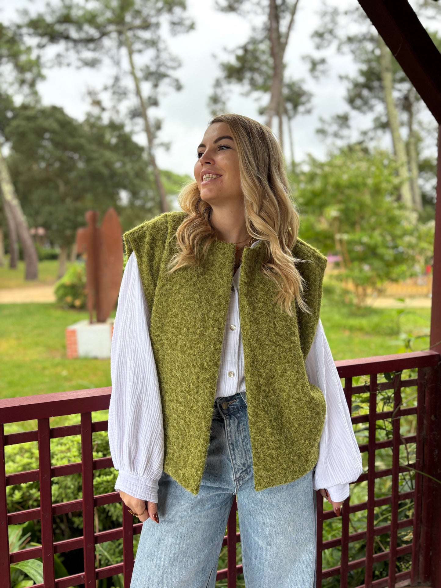 Veste sans manches LILI Olive
