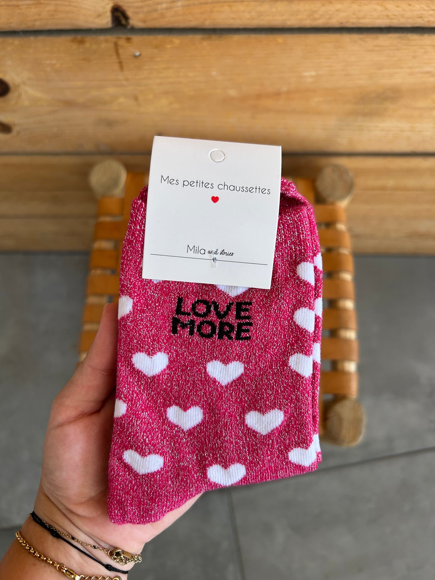 Chaussettes LOVE MORE montantes
