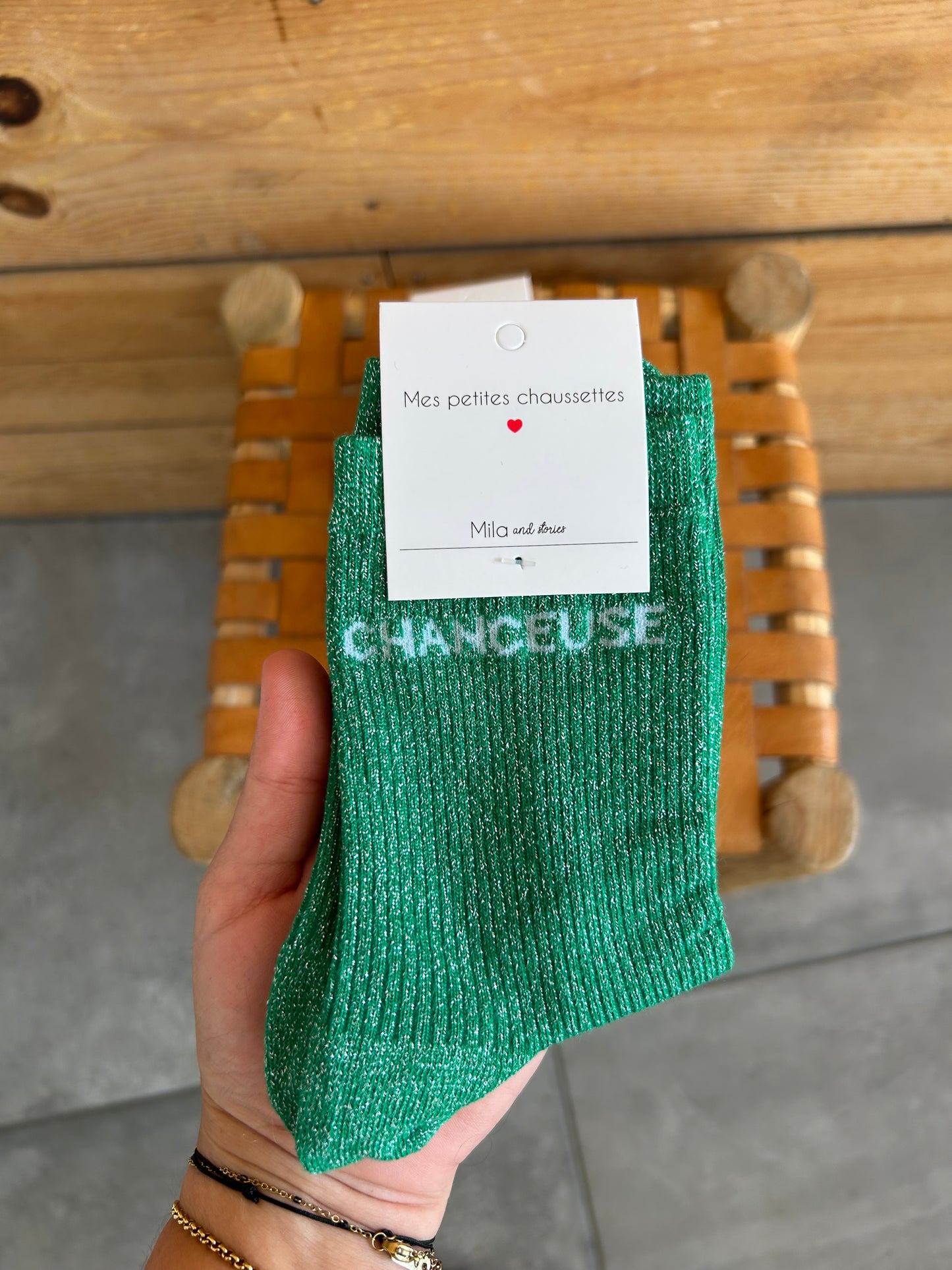 Chaussettes CHANCEUSE montantes