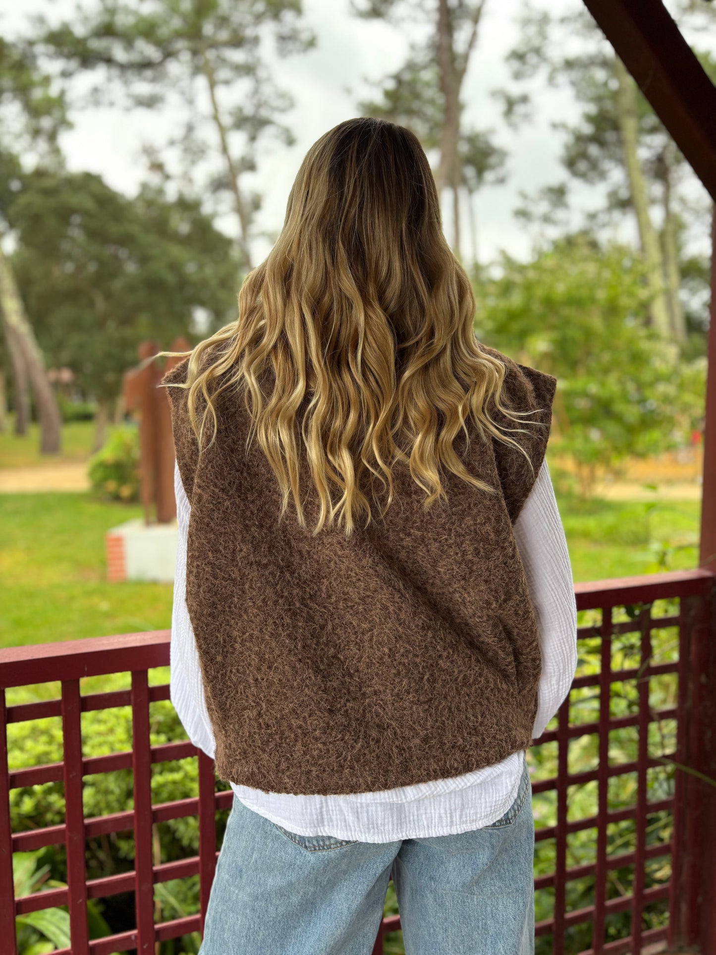 Veste sans manches LILI Chocolat