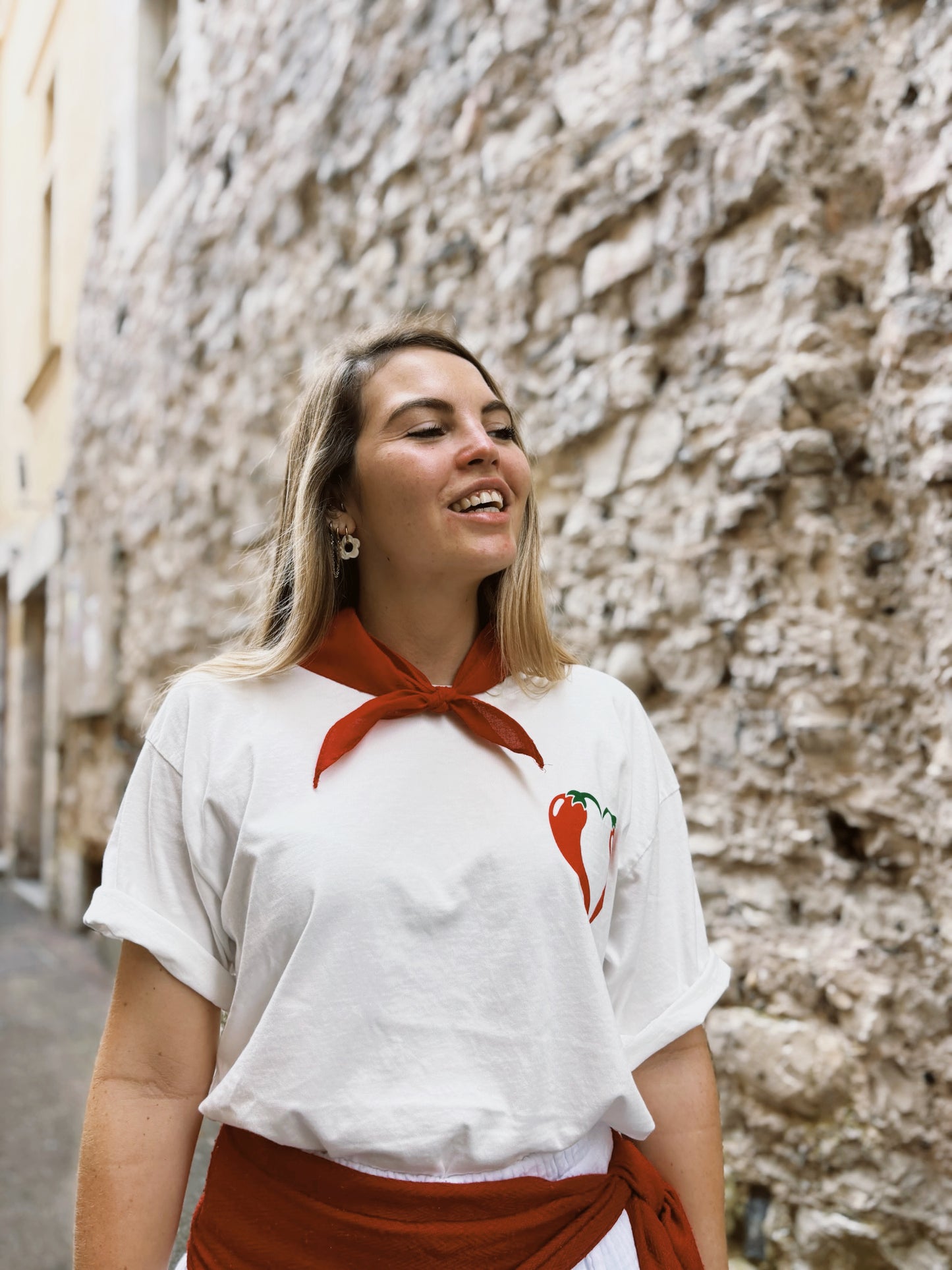 T-shirt SPICY LOVE Blanc