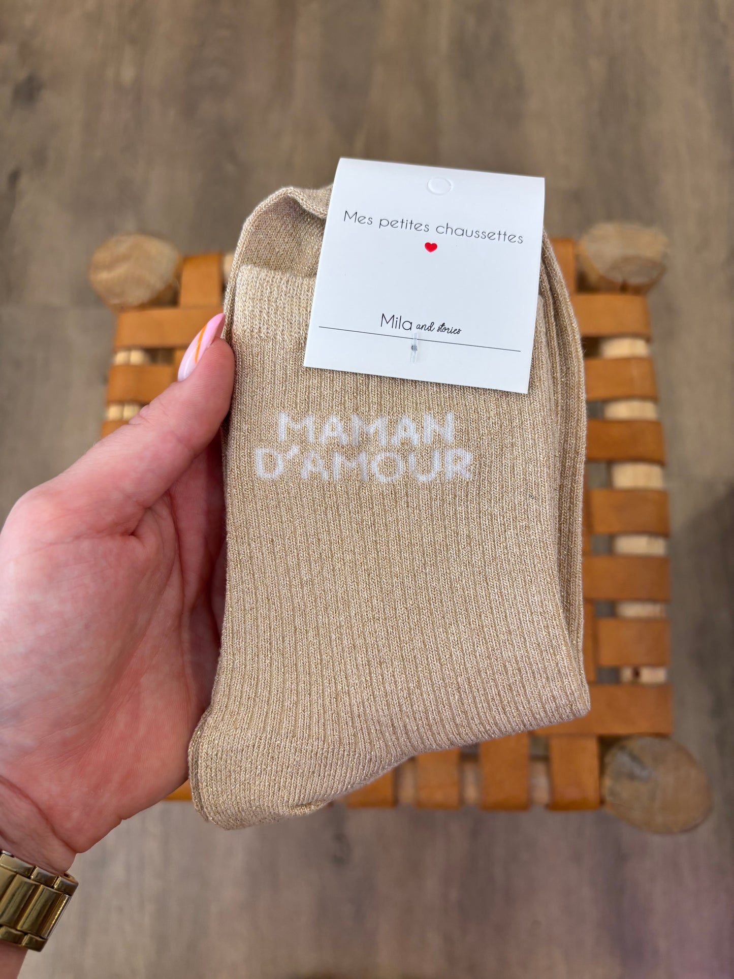 Chaussettes MAMAN D’AMOUR montante