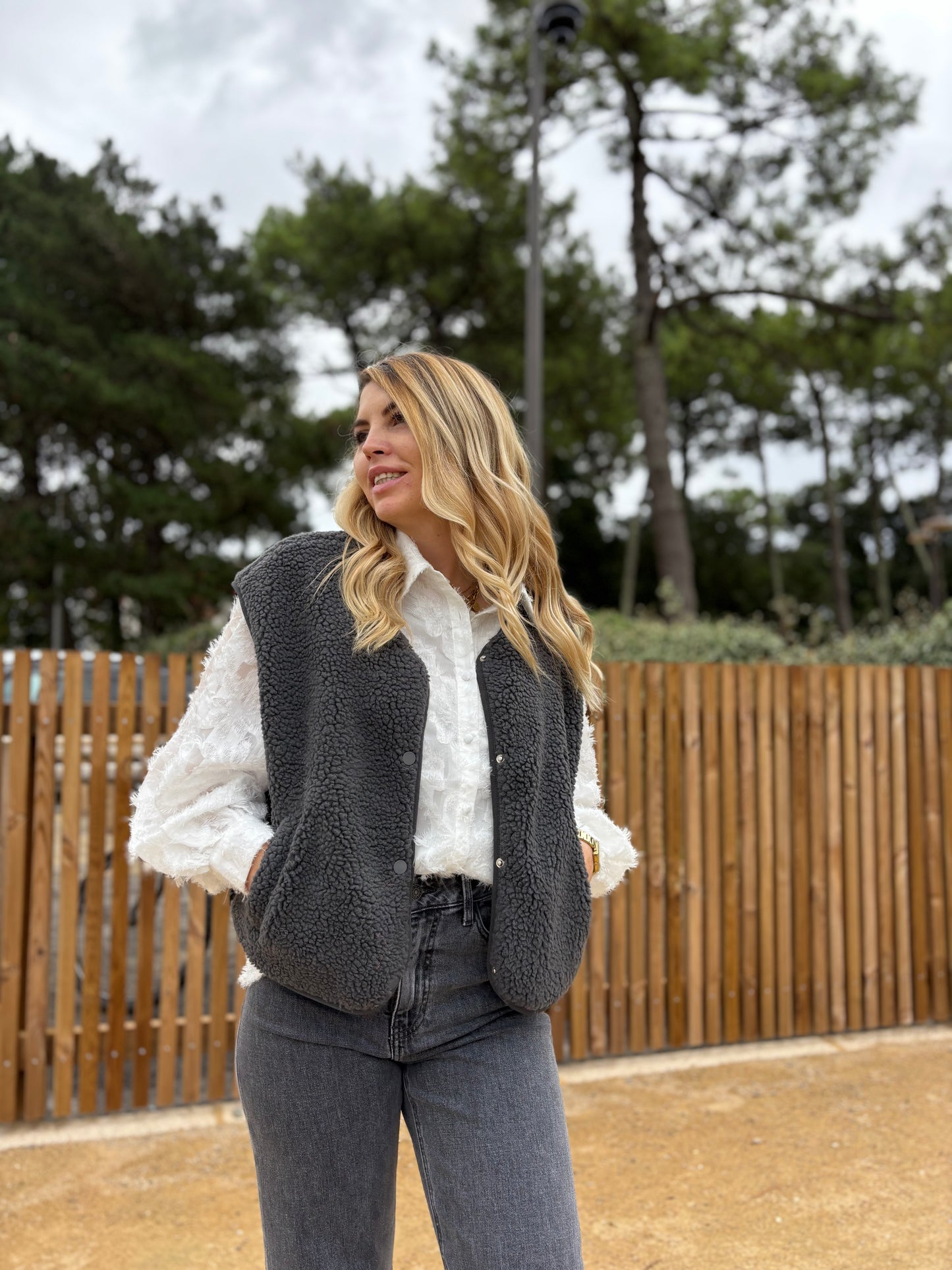 Veste sans manches ABY Gris foncé