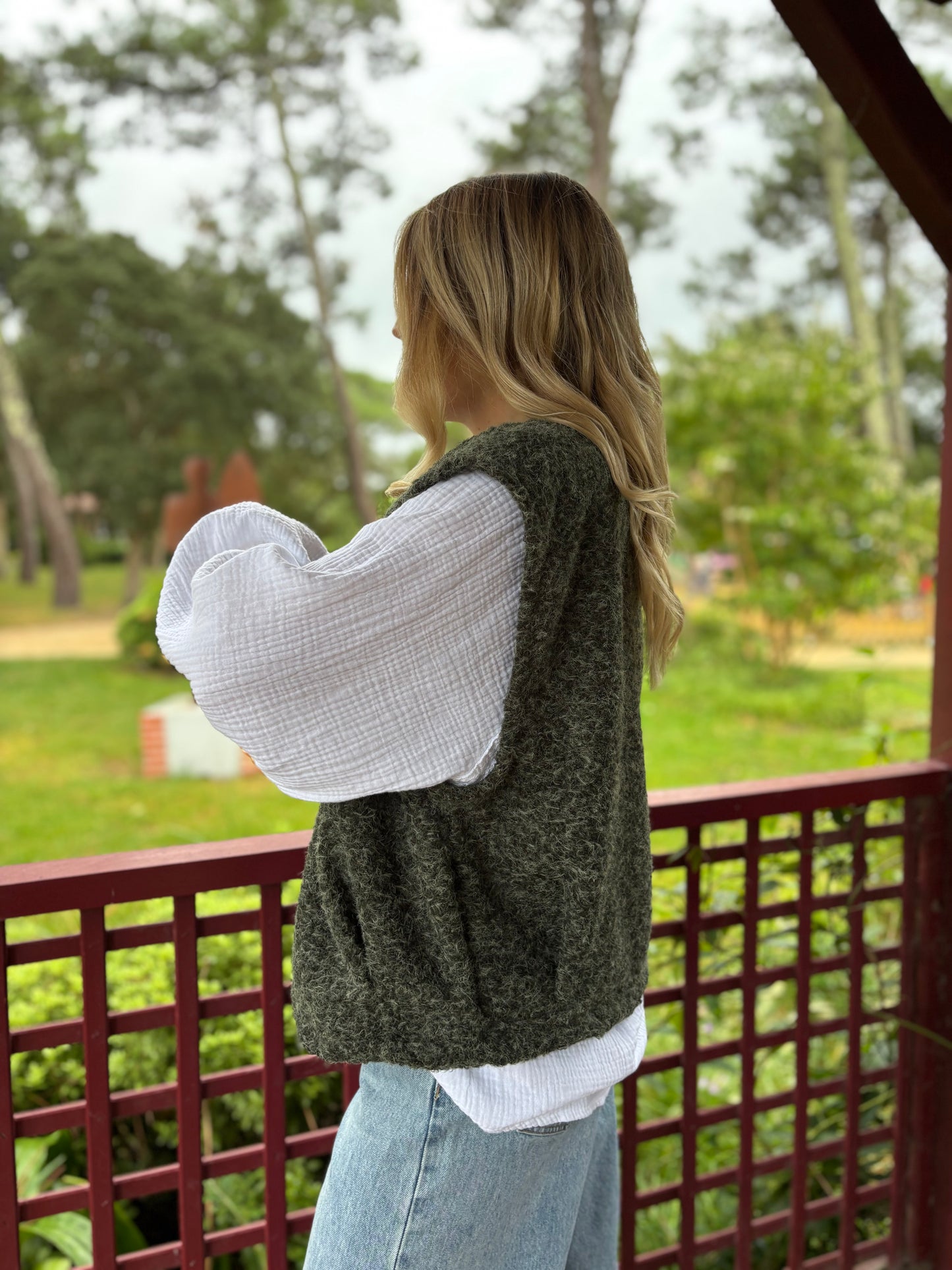 Veste sans manches LILI Kaki