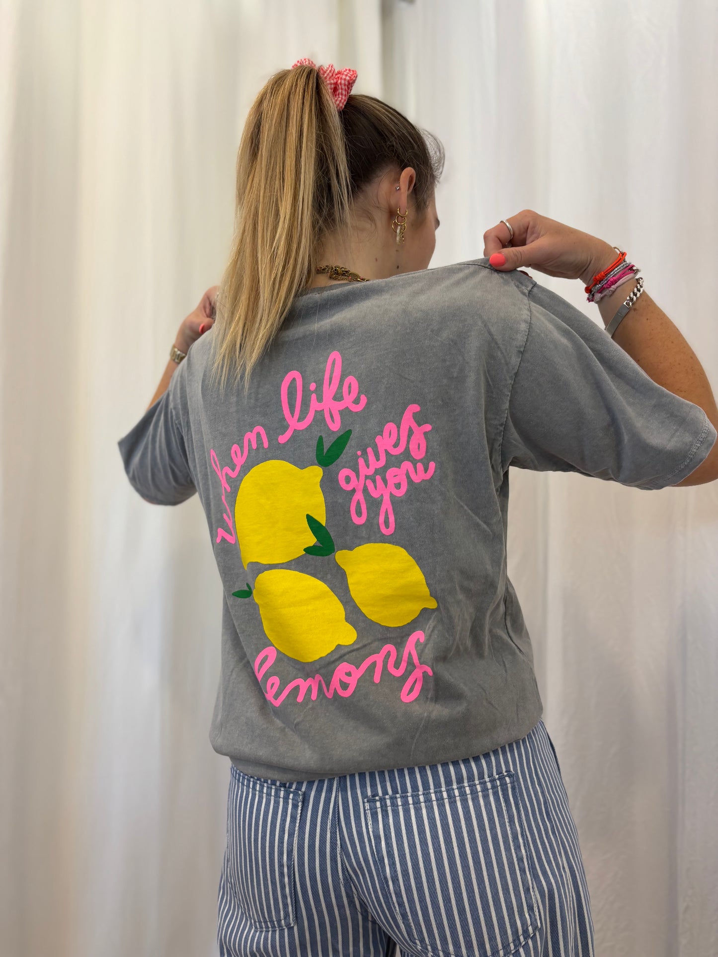 T-shirt LEMONS Gris