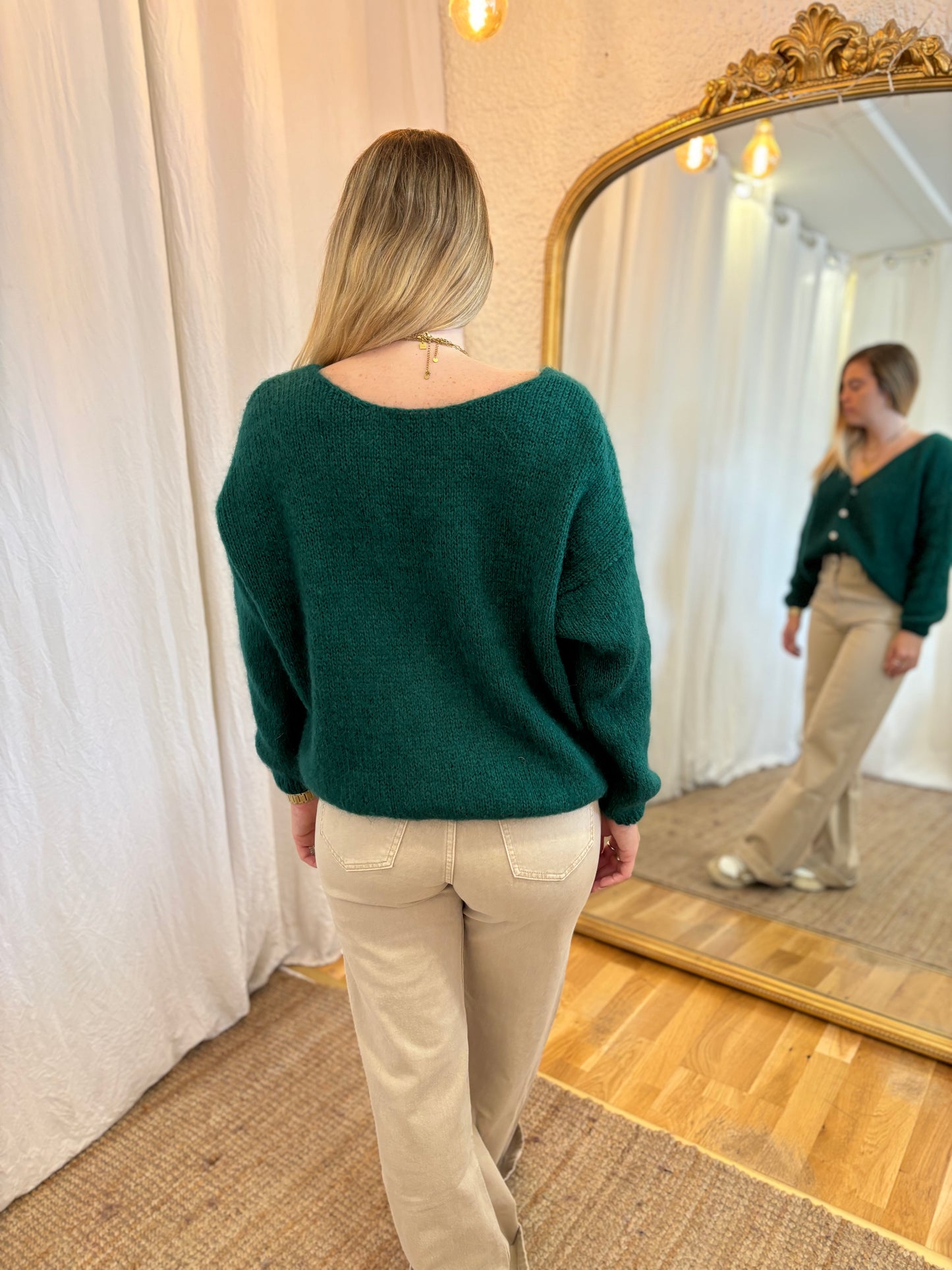 26 - Gilet LOU - Vert sapin foncĂ© đ§Ą