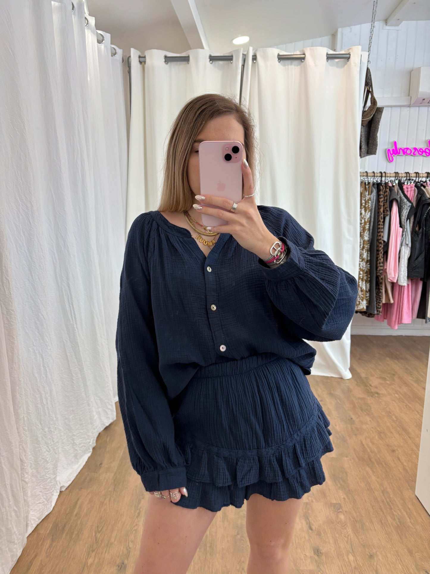Blouse LYA Bleu marine