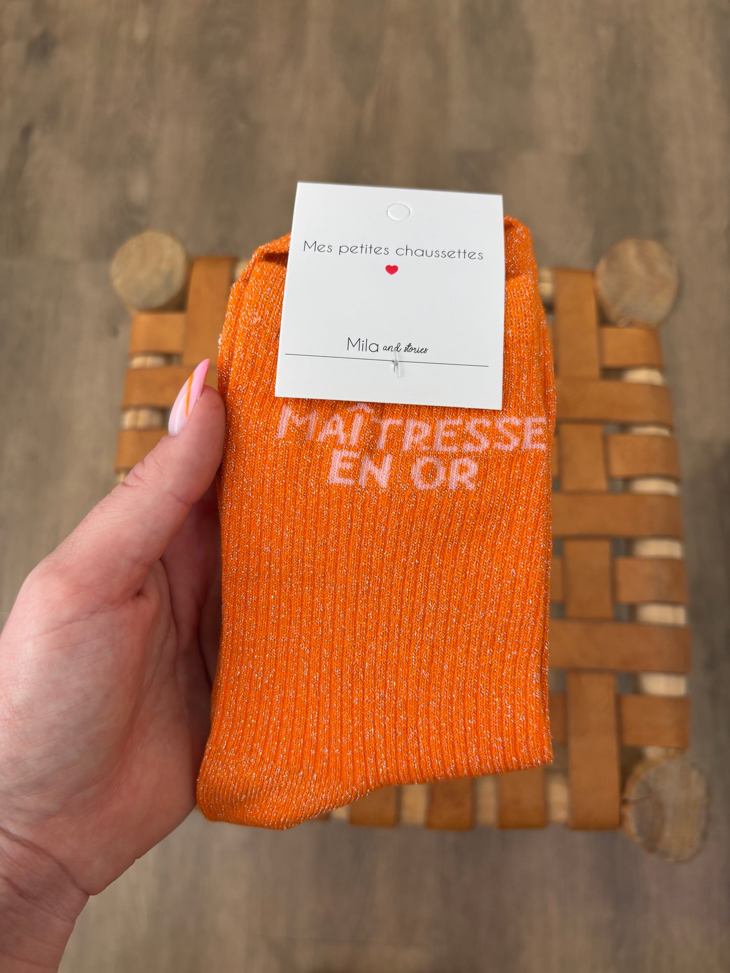 Chaussettes MAÎTRESSE EN OR montante