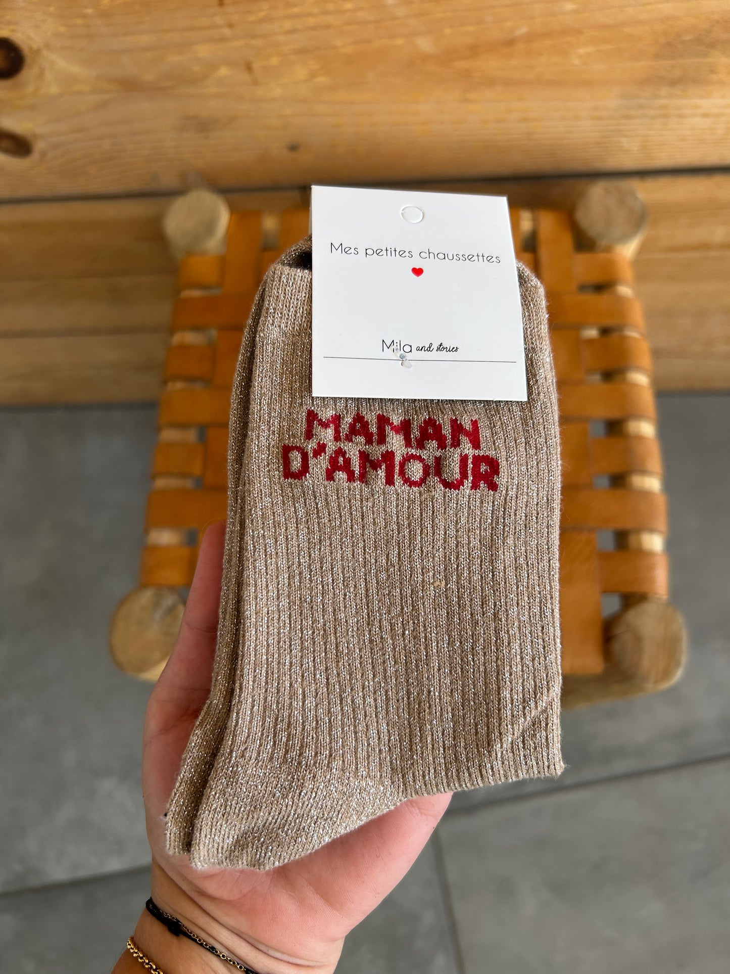Chaussettes MAMAN D’AMOUR montante