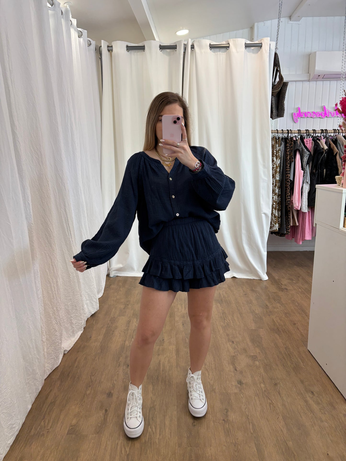 Blouse LYA Bleu marine