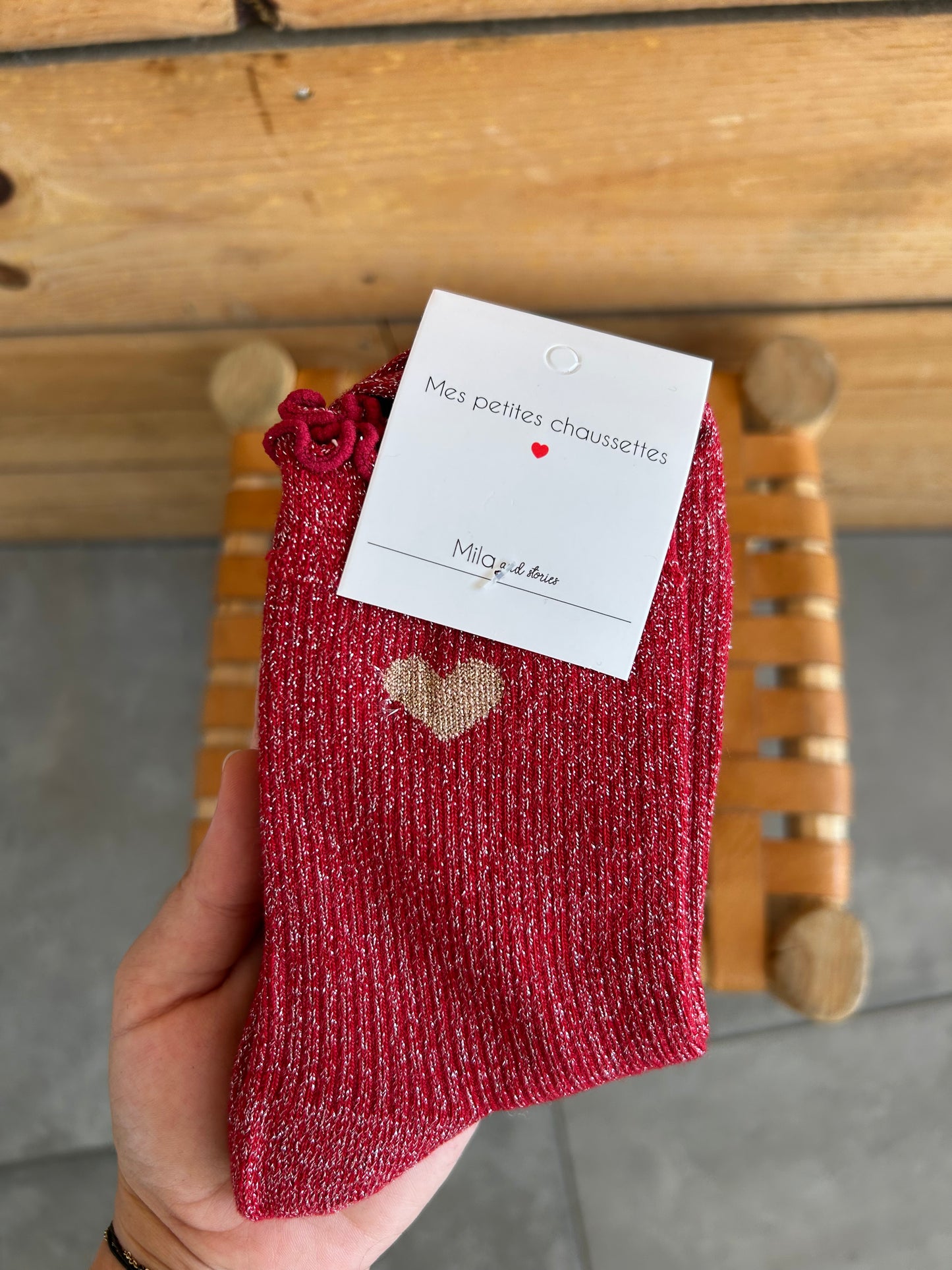Chaussettes COEUR montantes