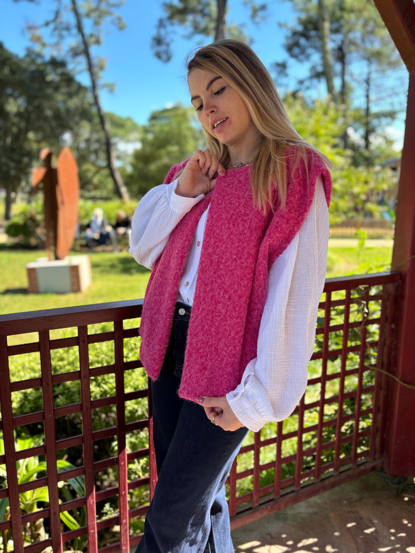 Veste sans manches LILI Rose