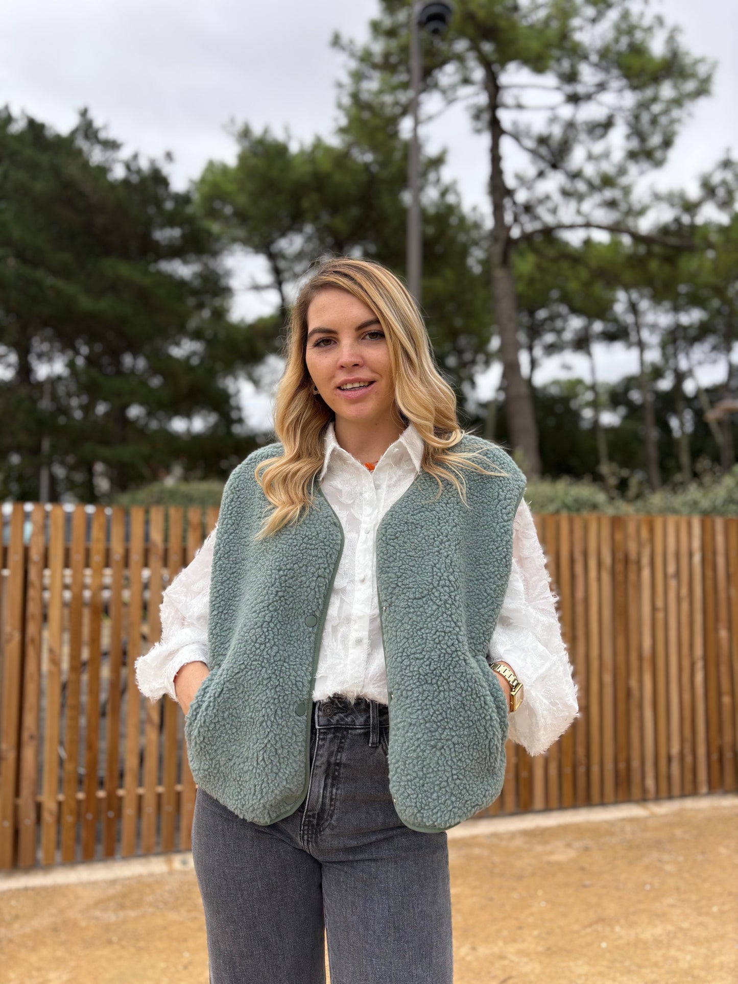 Veste sans manches ABY Vert clair
